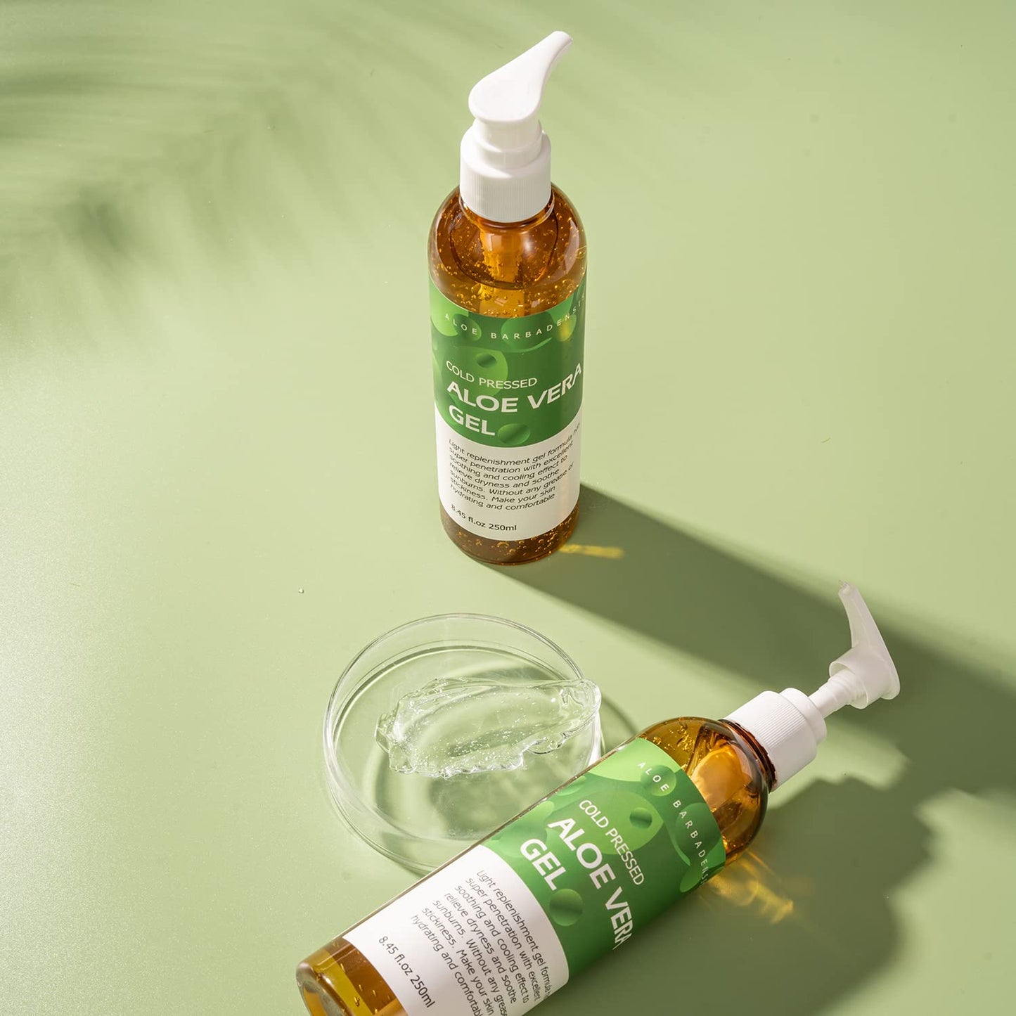 benatu Aloe Vera Gel for Face and Hair, 100% Pure Cold Pressed, Natural Facial Moisturizer for Sunburn Relief, Ance, Skin Care (8.8 fl oz)