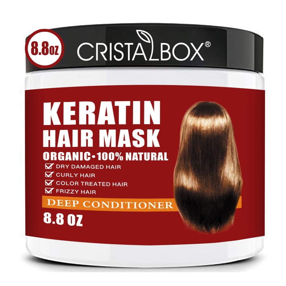 Keratin Hair Mask 250g – Deep Conditioning Treatment for Dry, Damaged Hair – Repairs & Strengthens Roots, Hydrating Natural Hair Masque