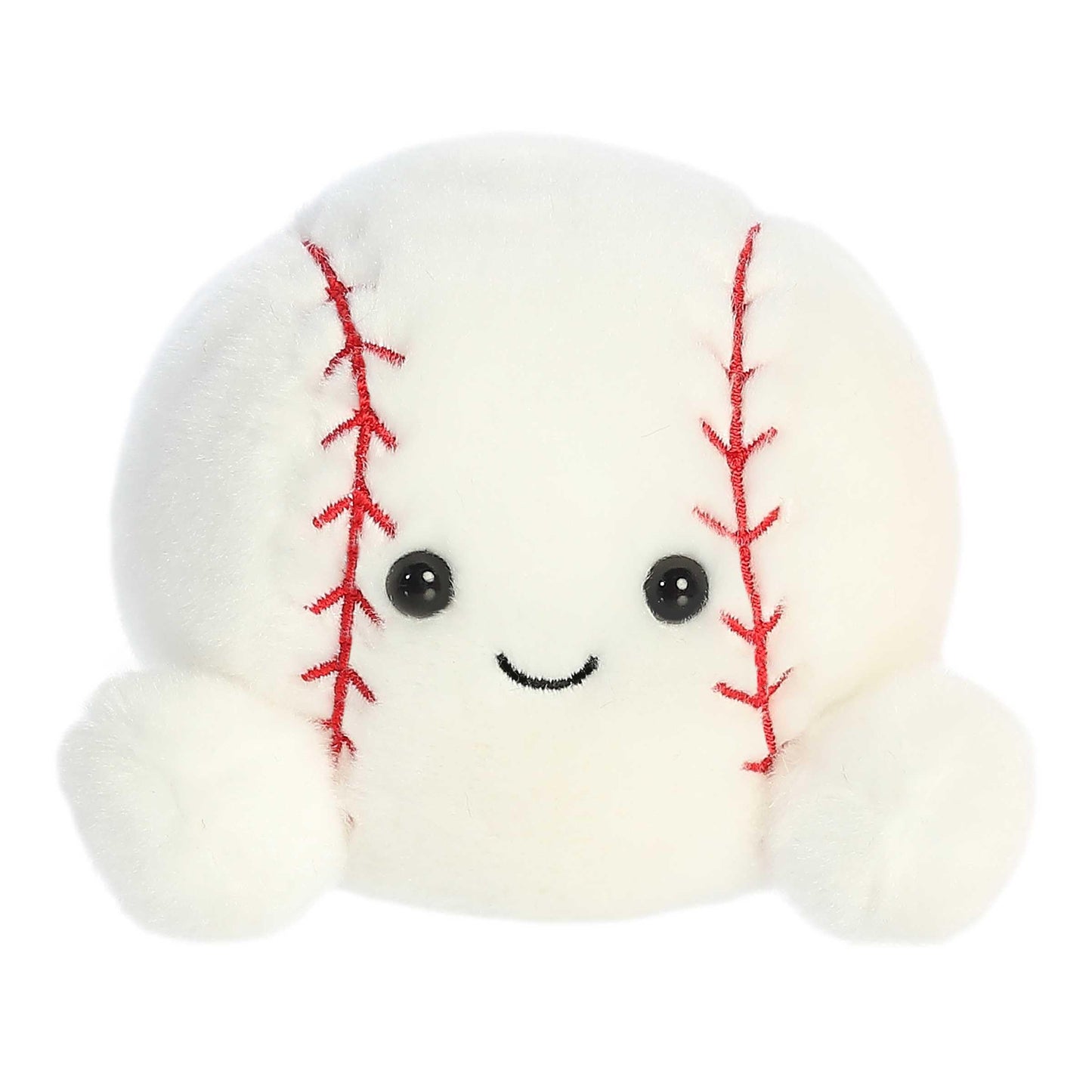 Aurora® Adorable Palm Pals™ Slugger Baseball™ Stuffed Animal - Pocket-Sized Play - Collectable Fun - White 5 Inches