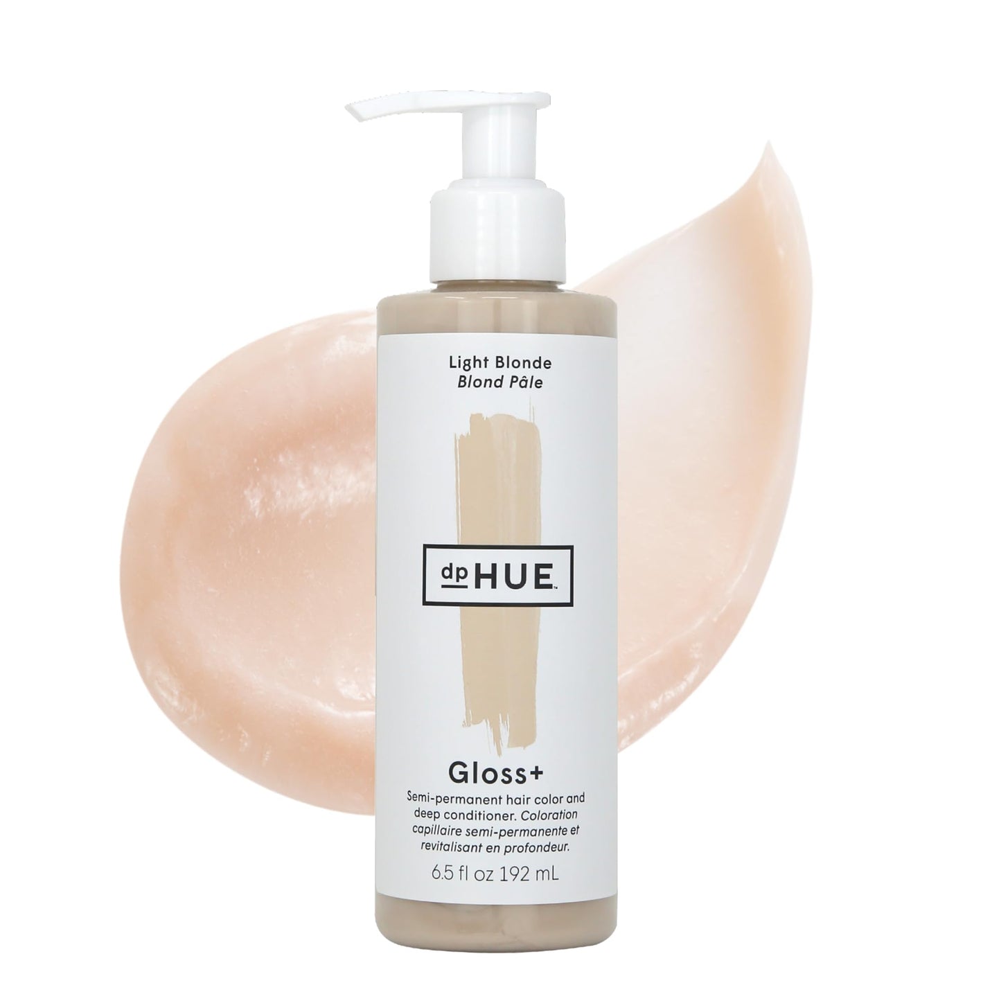 dpHUE Gloss+ Light Blonde, 6.5 oz – Semi-Permanent Hair Color & Deep Conditioner, Lasts Up to 8 Washes, Vegan, Paraben & Sulfate Free