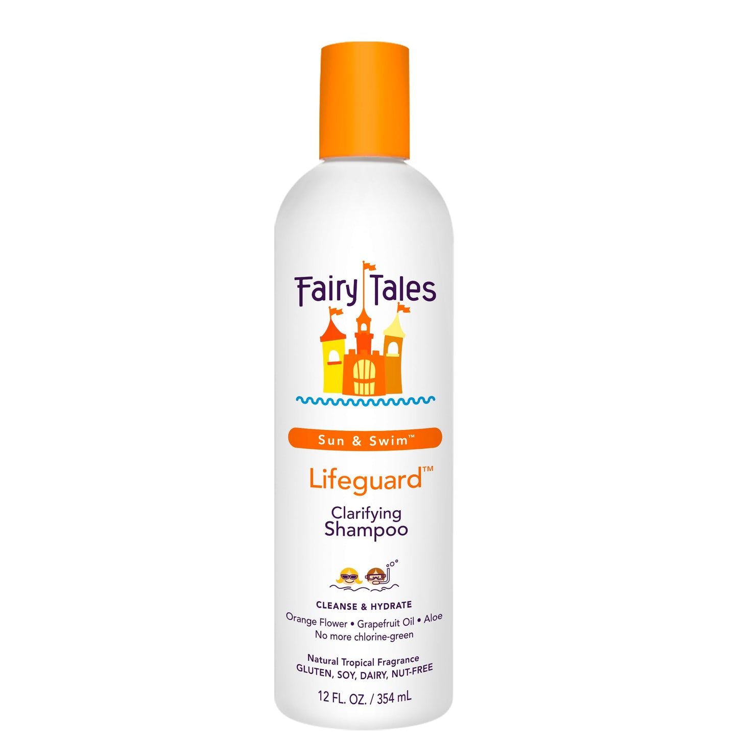Fairy Tales Swim Shampoo for Kids - Chlorine Removal Shampoo Made with Natural Ingredients - No Parabens, Sulfates or Dyes - 12 oz, Made in USA