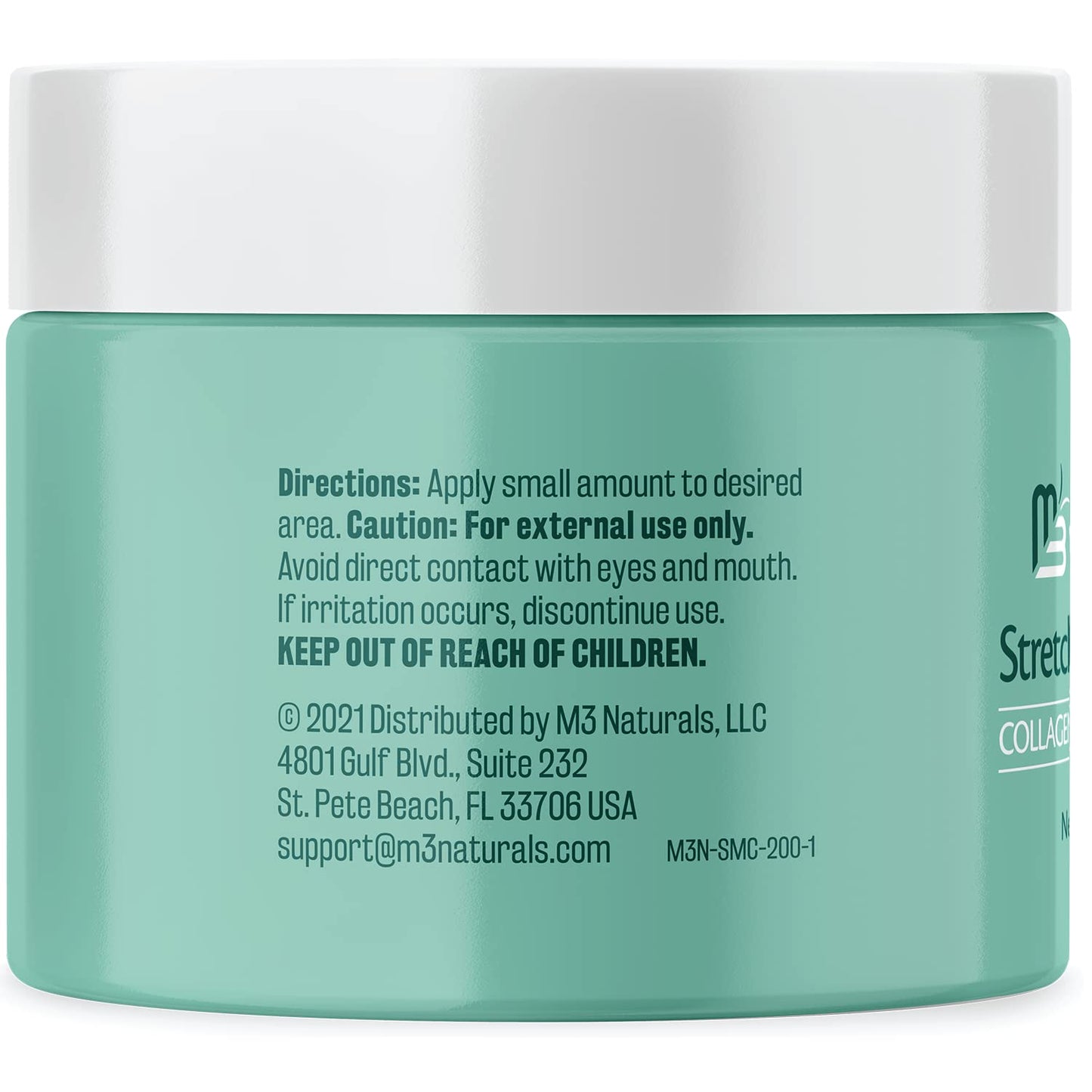 M3 Naturals Stretch Mark Cream with Collagen & Stem Cells – Green Tea & Raspberry Ketones Scar Remover & Maternity Skin Oil, 2oz