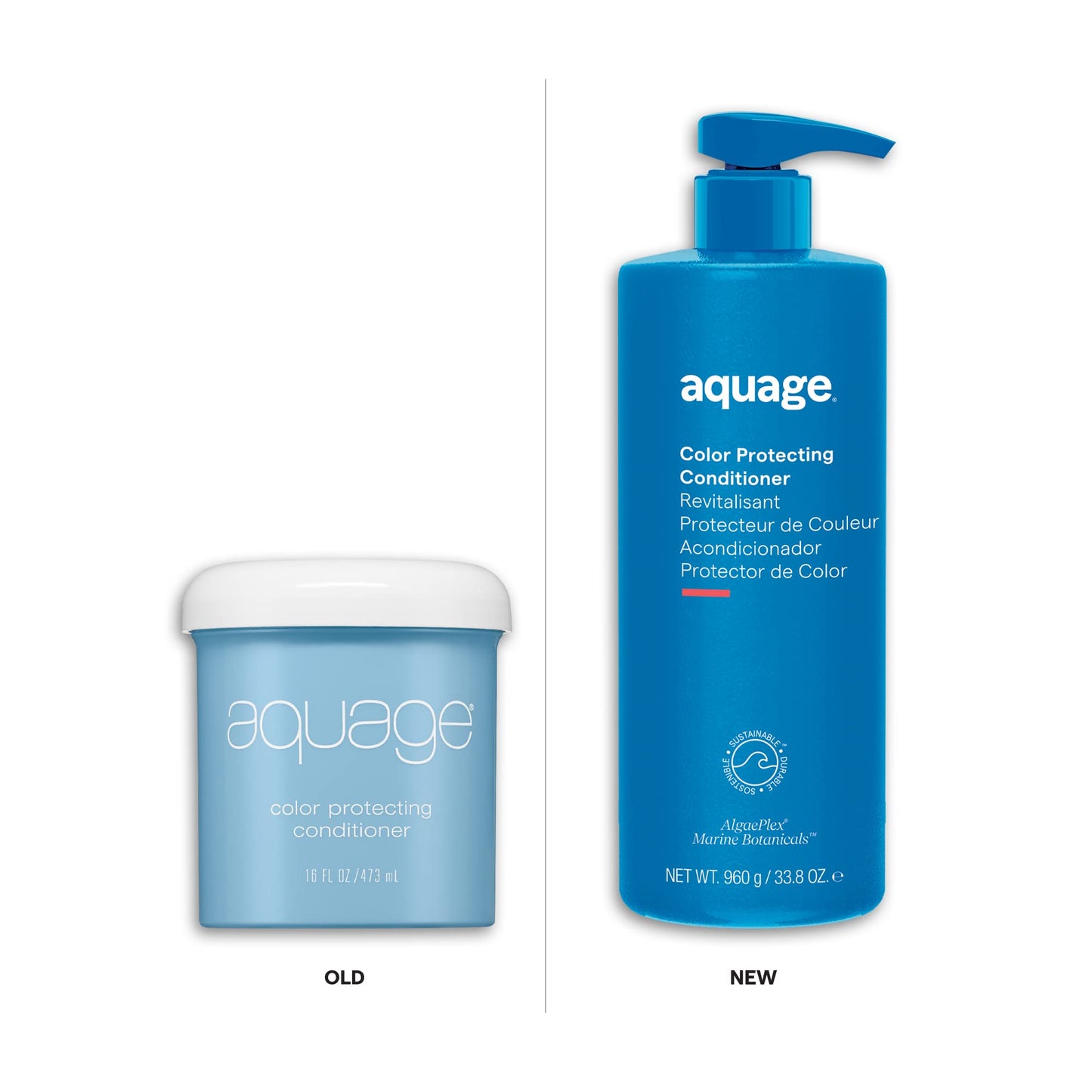 Aquage Color Protecting Conditioner 33.8 oz | Deep Moisturizing Formula with Sea Botanicals | Seals in Color, Restores Shine & Softness