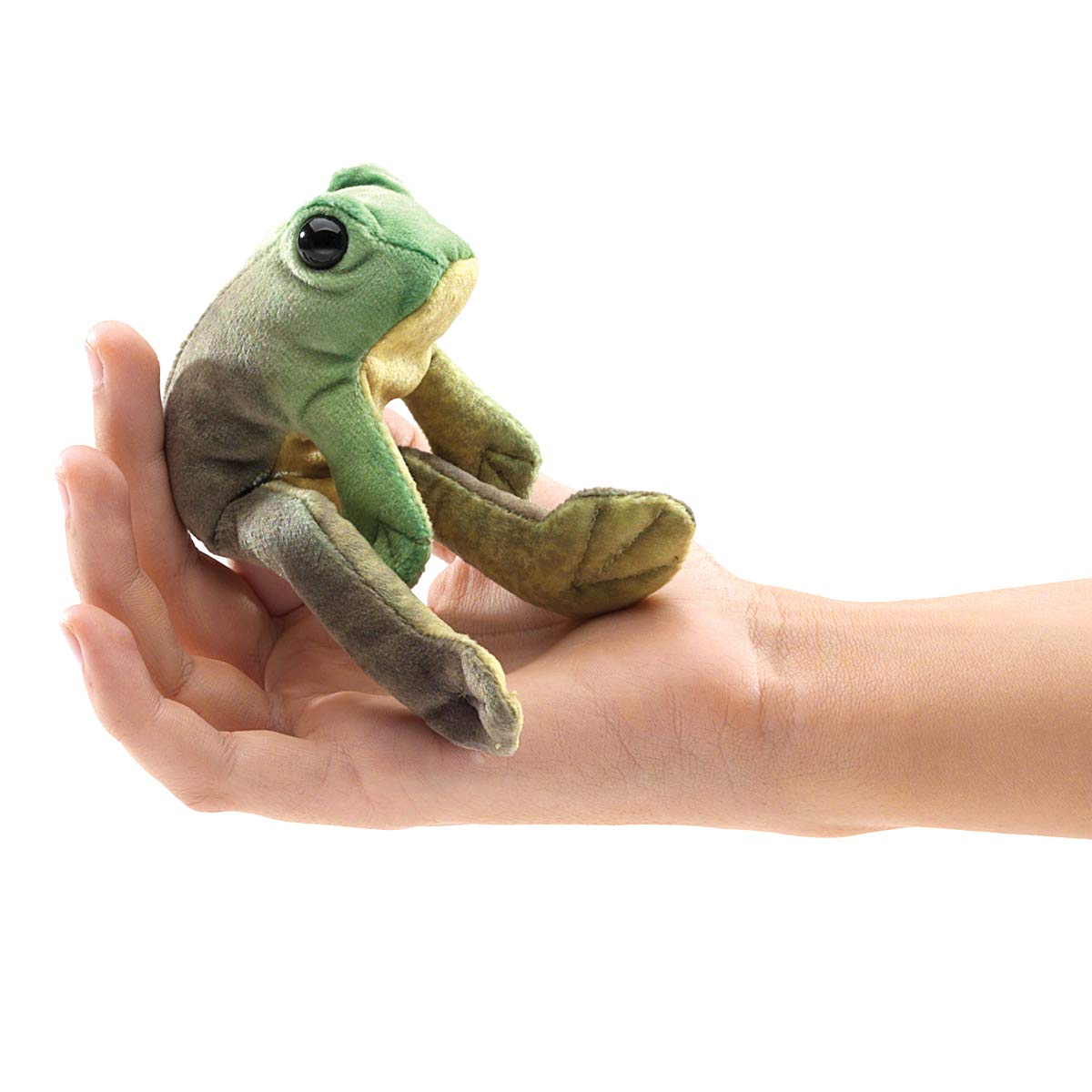 Folkmanis Mini Sitting Frog, Green/A