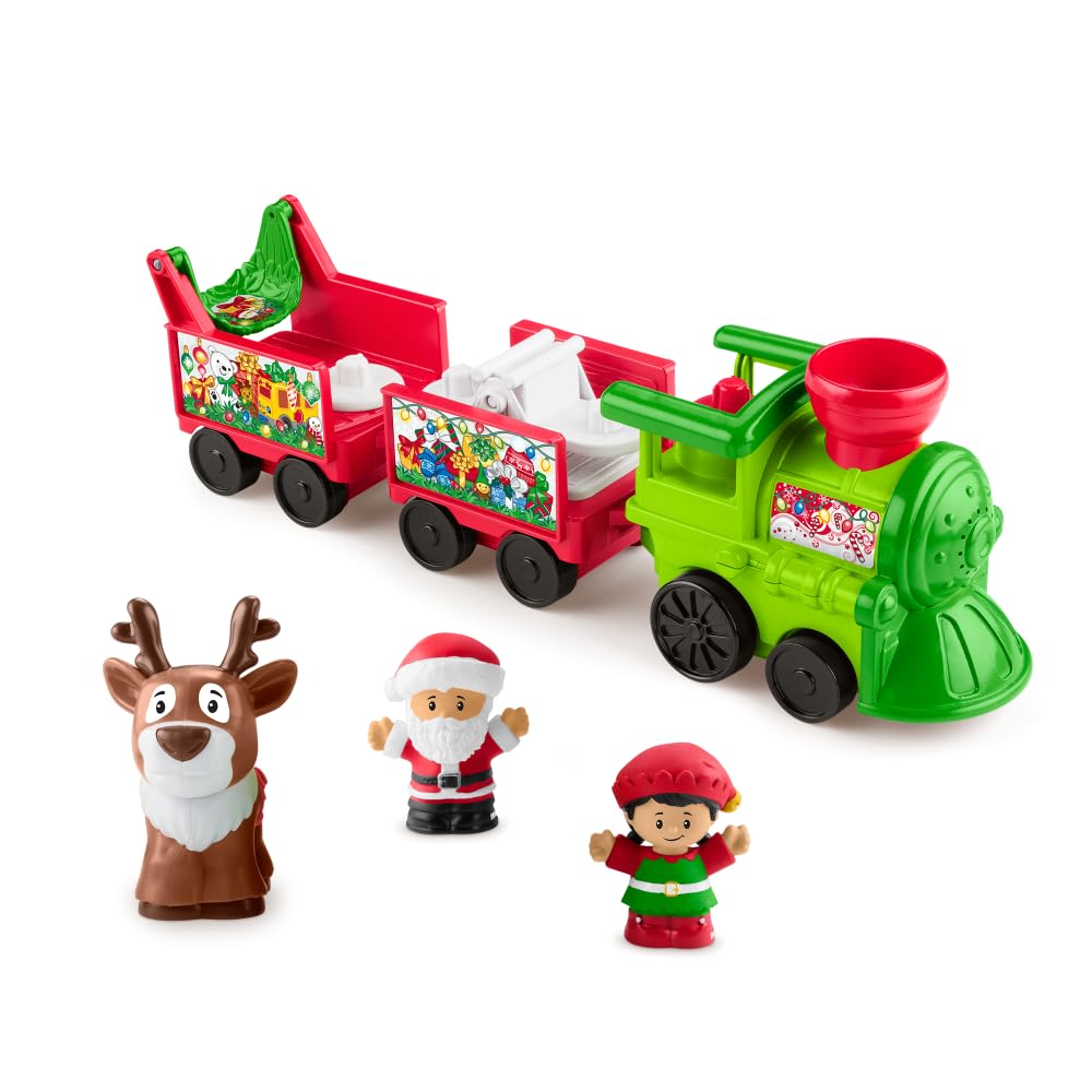 Fisher-Price Little People Christmas Train with Music, Santa, Elf & Reindeer Figures, Toddler Pretend Play Toy for Kids Ages 1+ (Amazon)