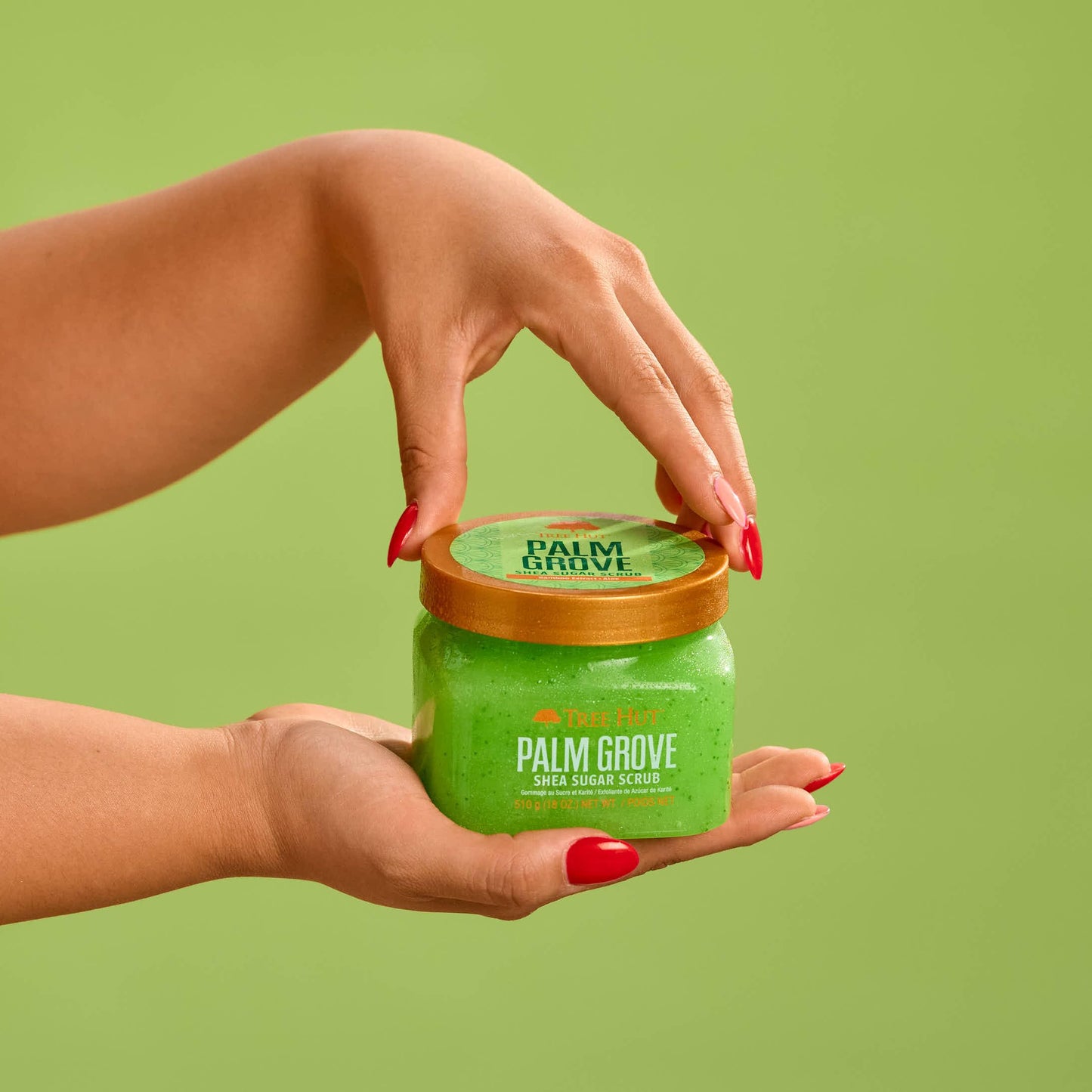 Tree Hut Palm Grove Shea Sugar Scrub, 18 oz – Exfoliating, Hydrating & Moisturizing with Shea Butter & Essential Oils for Smooth Skin