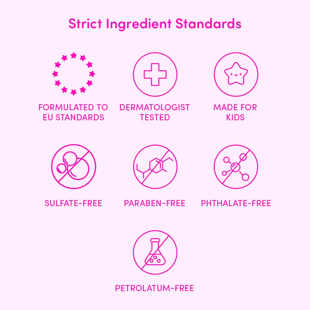 Evereden Barbie Kids Happy Face Duo Set – Multi-Vitamin Face Wash & Cream with Stickers & Bracelets, Vegan Skincare 3+