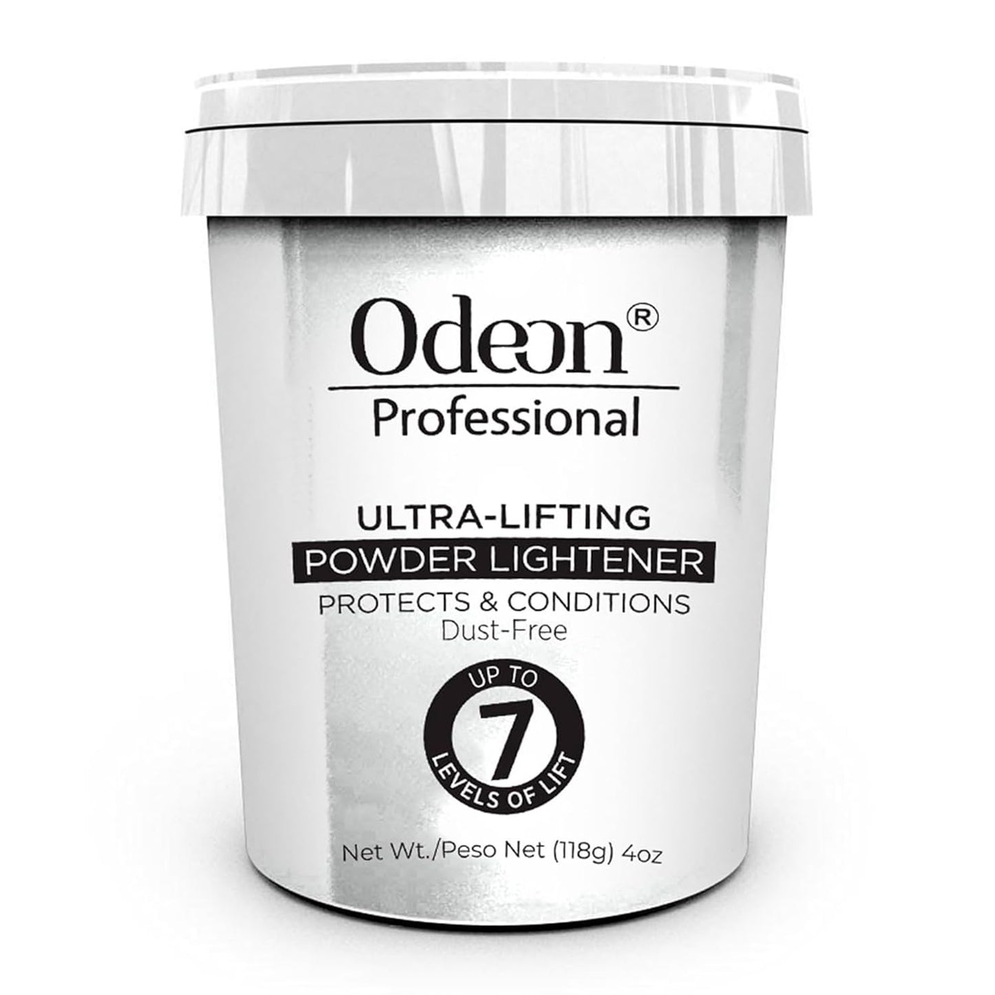 Odeon Professional Ultra-Lifting Hair Bleach Powder 4oz – Lightens Up to 7 Levels – For Balayage, Highlights & Full Hair Bleaching – All Hair Types