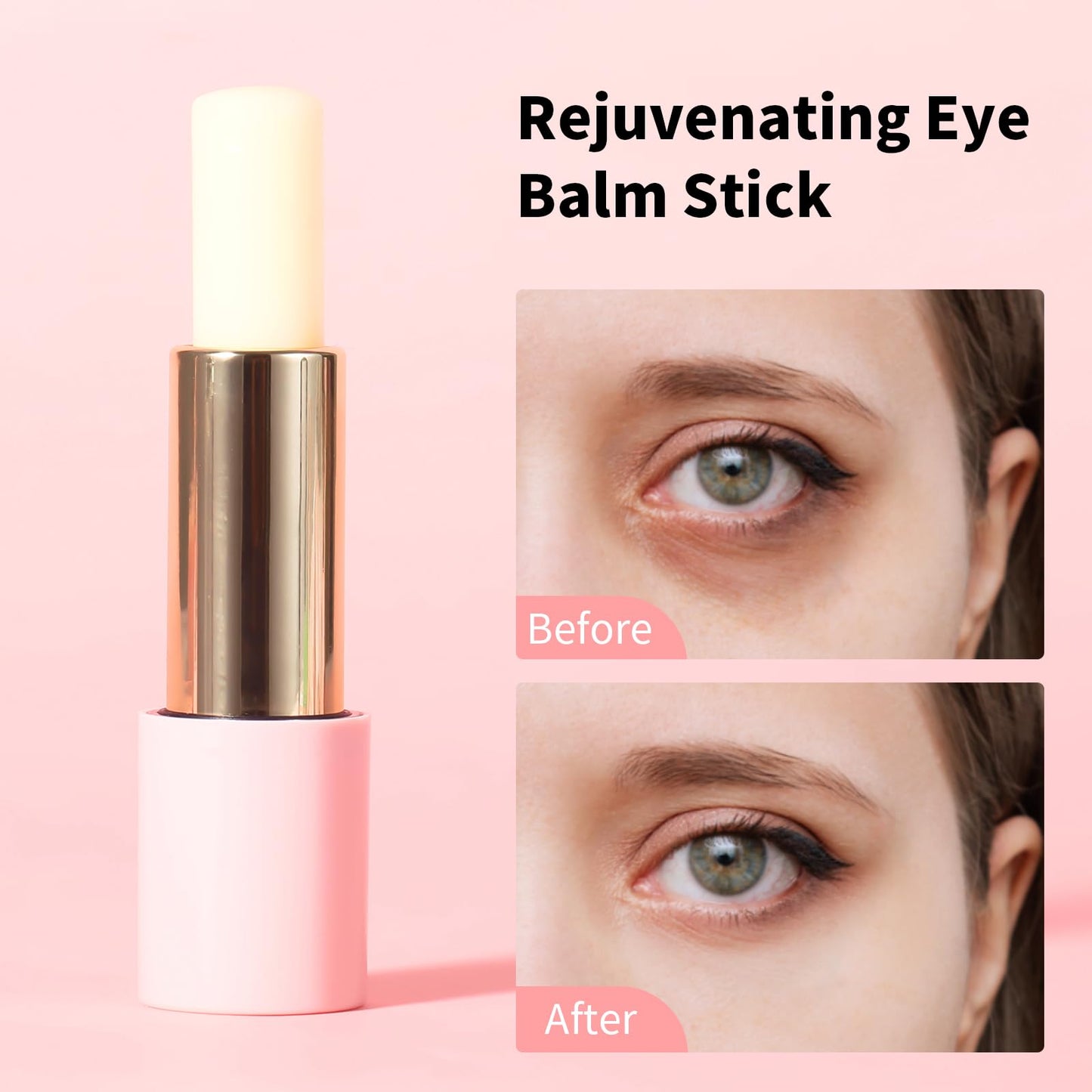 Retinol Eye Stick – Anti-Aging Eye Cream for Wrinkles, Dark Circles & Puffiness, Hydrating, Firming, Multi-Balm with Caffeine & Vitamin C