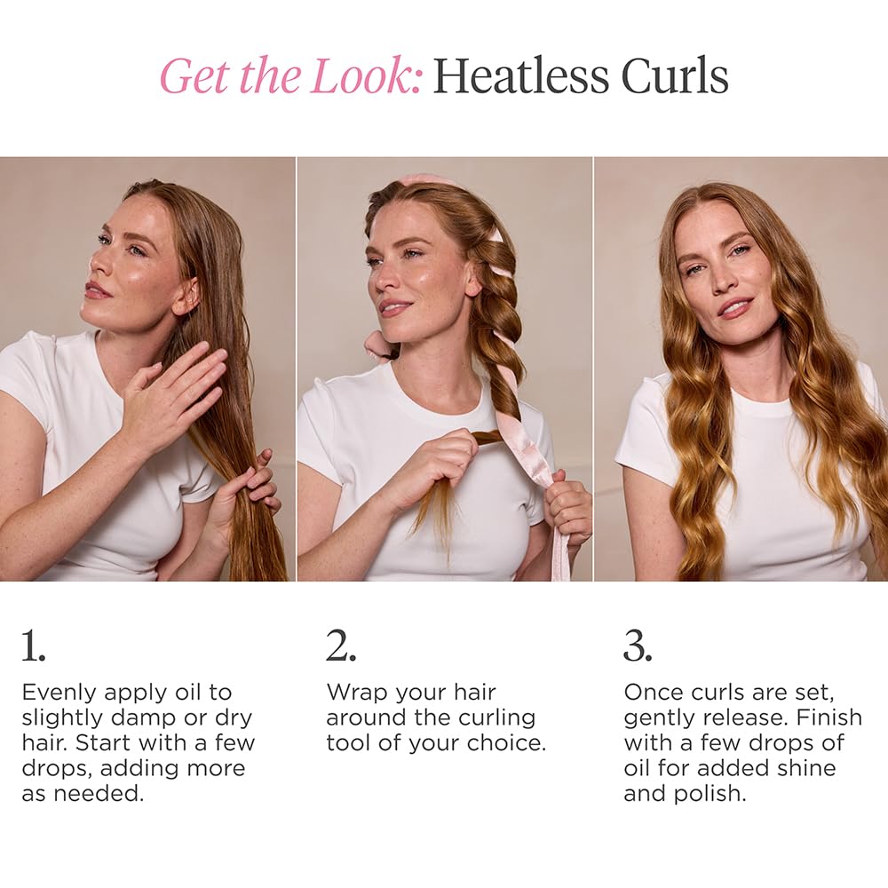 Briogeo Style + Treat Yuzu & Plum 4-in-1 Weightless Hair Oil – Silicone-Free, Heat Protectant, Frizz Control, Shine & Moisture – Vegan, 1.5 fl oz