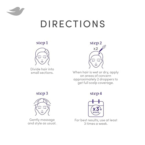 Dove Density Boost Scalp + Hair Therapy Serum, 2 oz | Restores Visible Fullness & Strength | Clinically Proven Hair Thickening Formula