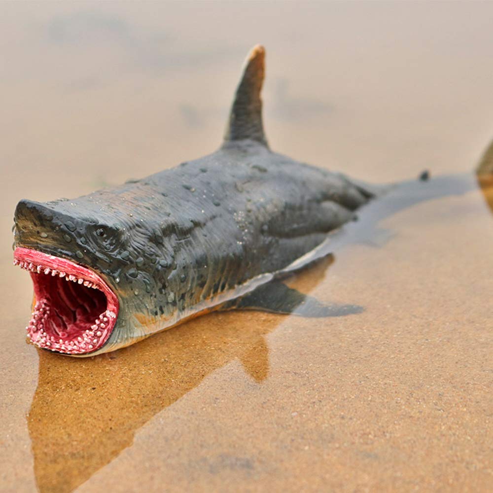 EOIVSH Megalodon Shark Toys - Large Realistic Ocean Animal Figures, Plastic Sharks for Bath, Collection, Cake Toppers & Gifts