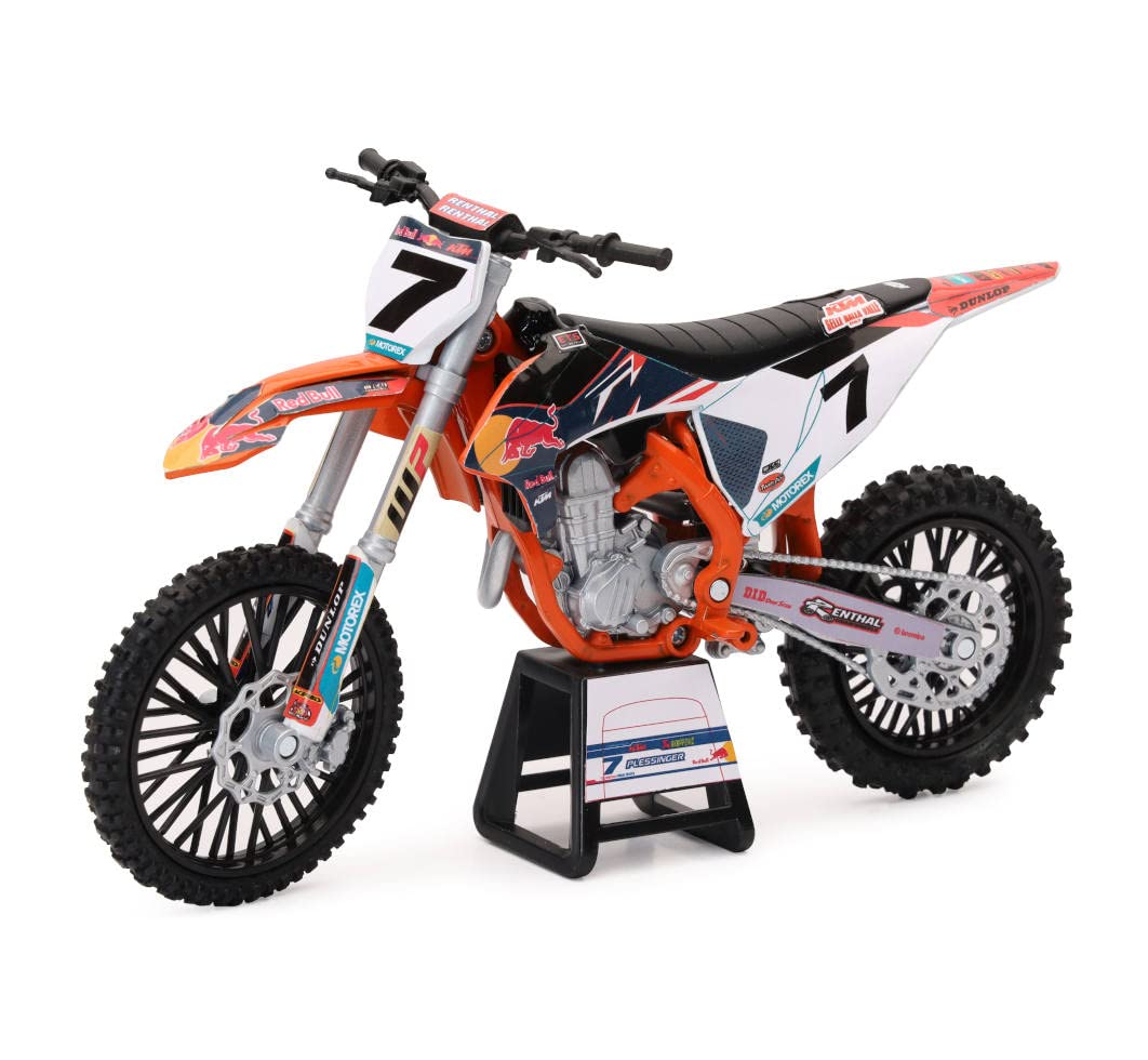 NewRay Motorcycles 1:12 Compatible with KTM 450 SX-F Red Bull KTM #7 Aaron Plessinger 58363