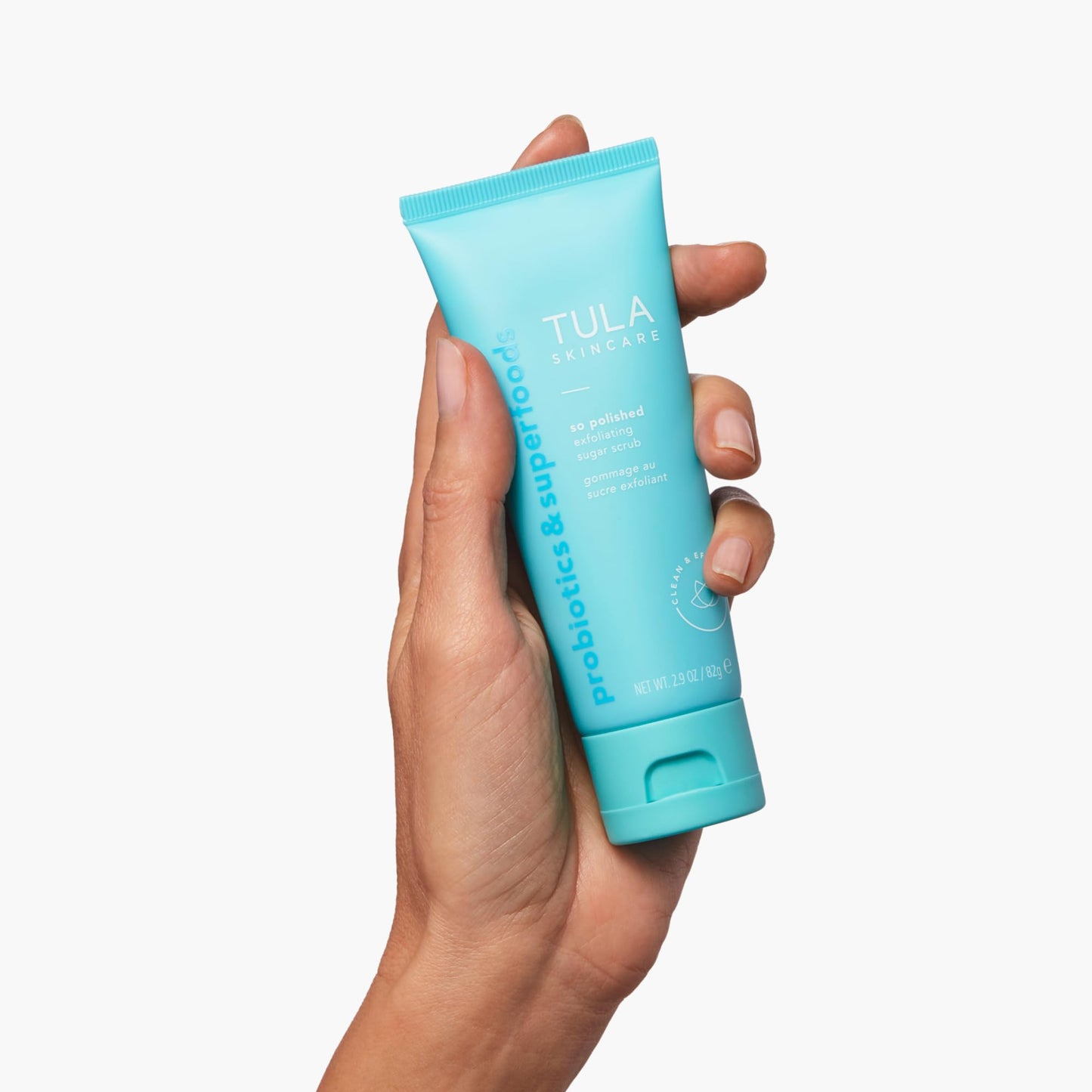 TULA Skin Care So Polished Exfoliating Sugar Scrub – Gentle Face Exfoliator with Sugar, Papaya & Probiotics for Smooth, Radiant Skin, 2.9 oz