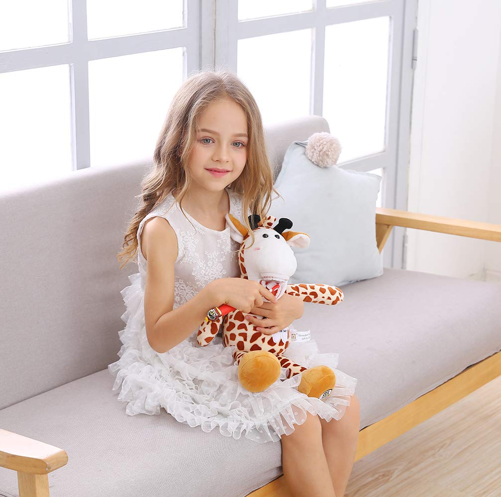 YOUYA Tooth Fairy Plush Giraffe – Dental Puppet with Teeth, Educational Oral Health Doll for Kids, Boys & Girls