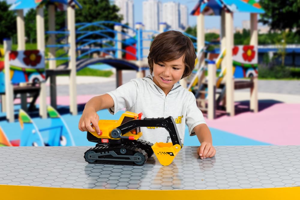 CAT Construction Toys, CAT Construction 11.5" Power Haulers 2.0 Excavator, Lights and Sounds, Ages 3 and up