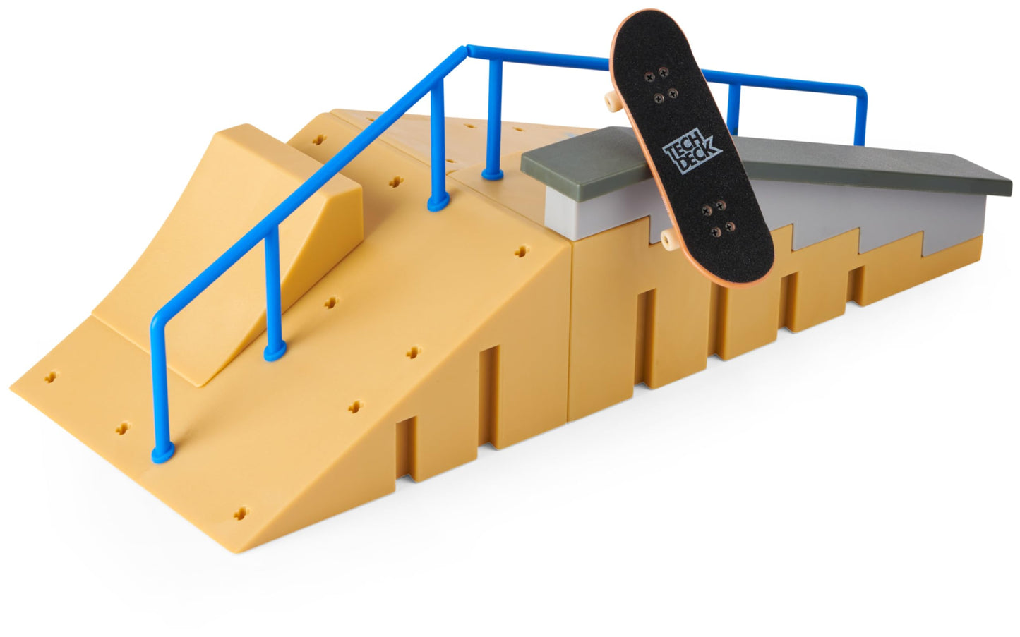 Tech Deck, Jump N’ Grind X-Connect Park Creator, Customizable and Buildable Ramp Set with Exclusive Fingerboard, Kids Toy for Ages 6 and up