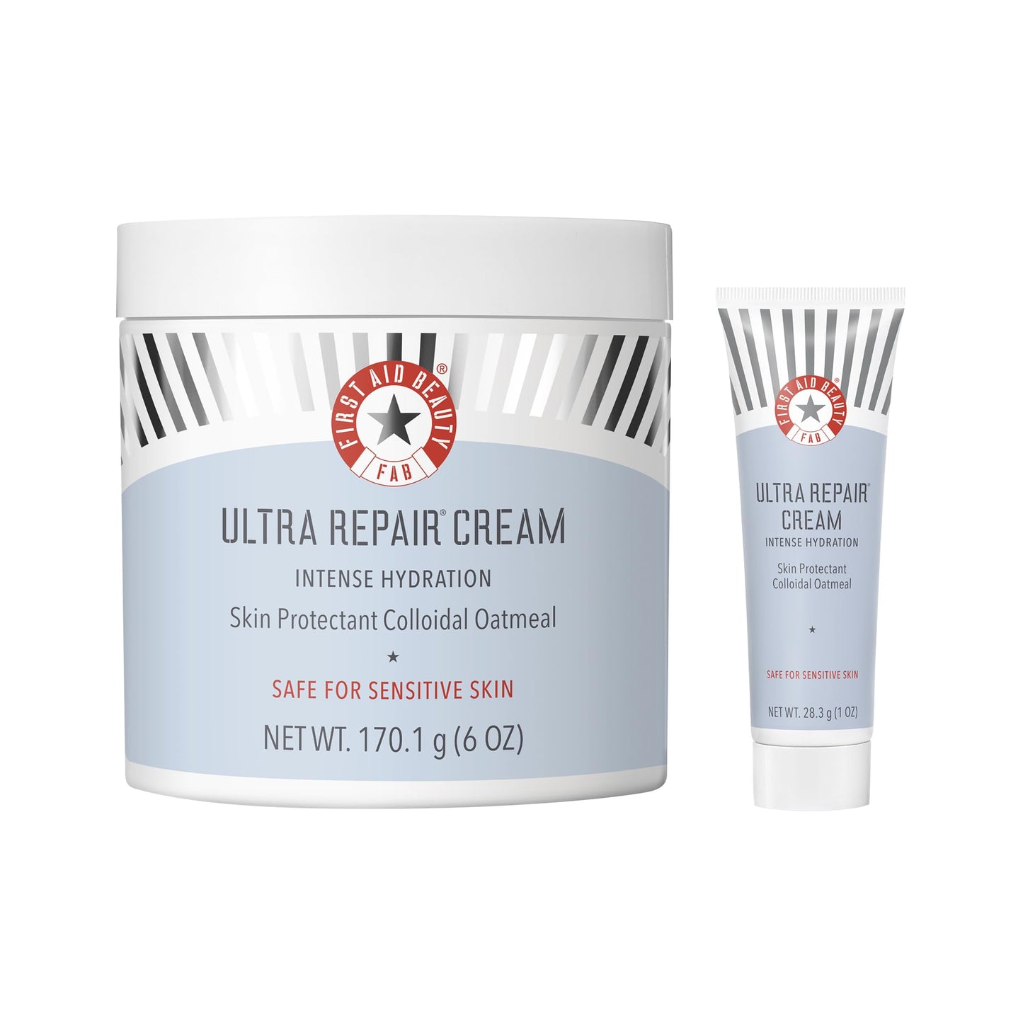First Aid Beauty Ultra Repair Cream, 6oz + Bonus, Intense Hydration, Strengthens Skin Barrier, Relieves Eczema, Luxury Moisturizer