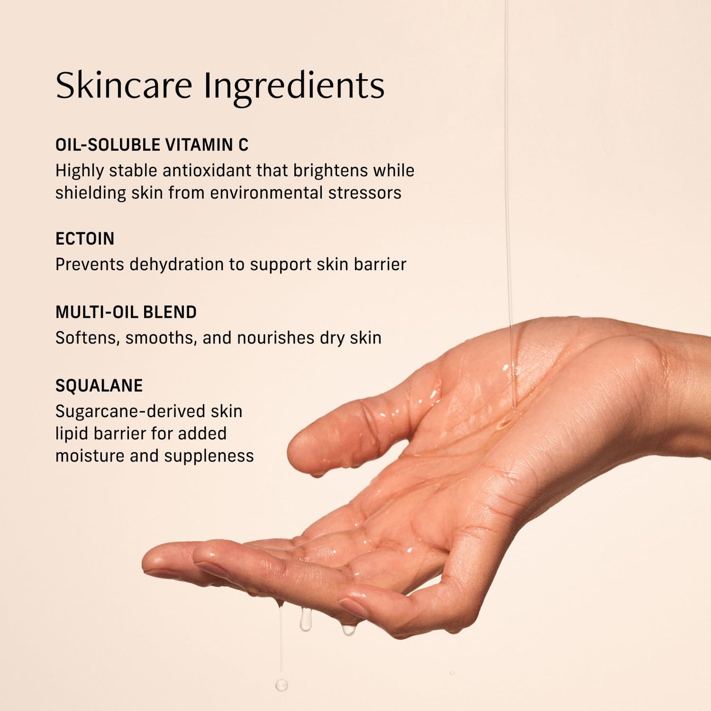 CYKLAR Vitamin C Body Oil for Glowing Skin, Sacred Santal Scented Moisturizing Serum, Hydrating After-Shower Skin Care, 4.2 fl oz