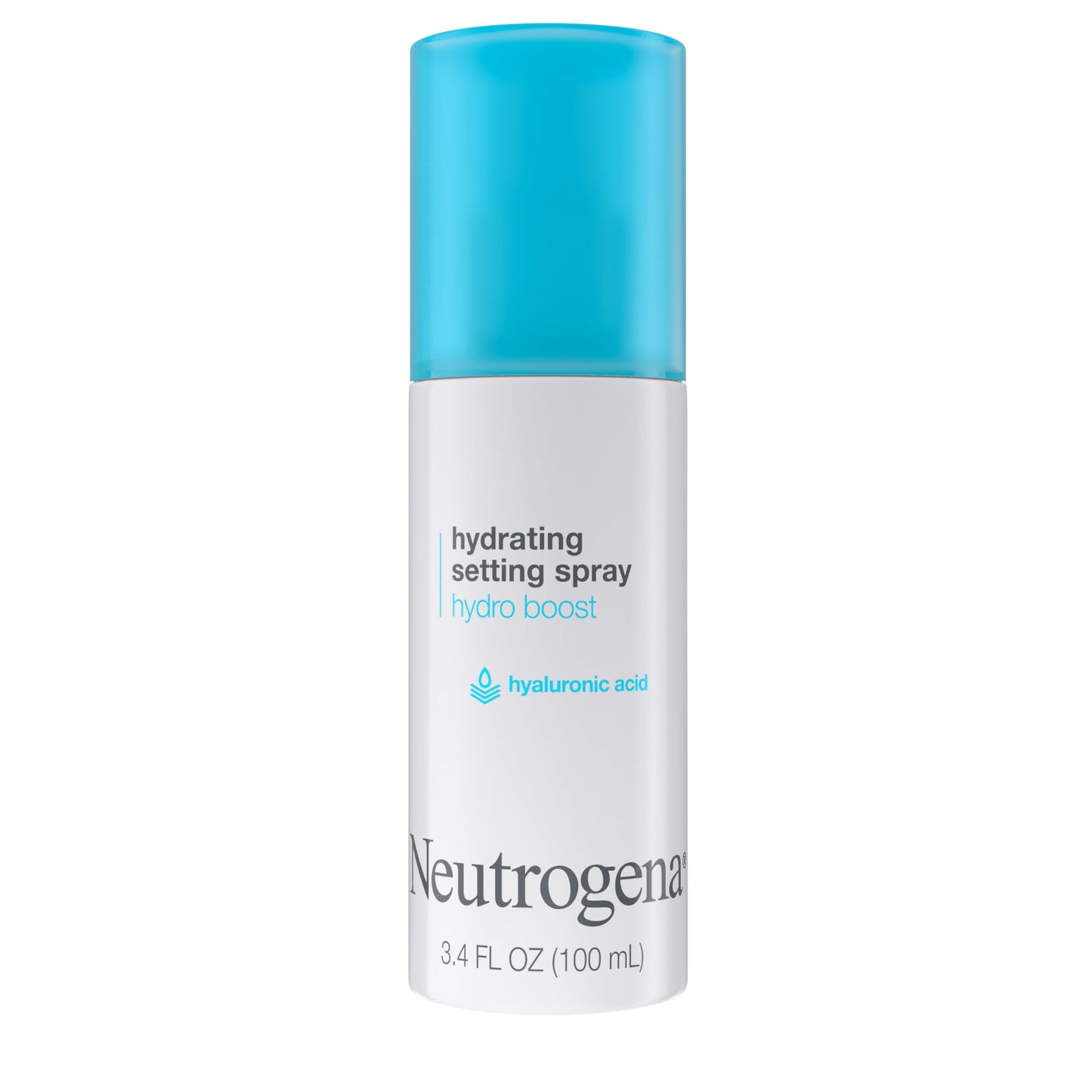 Neutrogena Hydro Boost Hydrating Makeup Setting Spray with Hyaluronic Acid – Longwear Facial Mist for Smooth, Glowing, Dewy Skin, 3.4 fl. oz