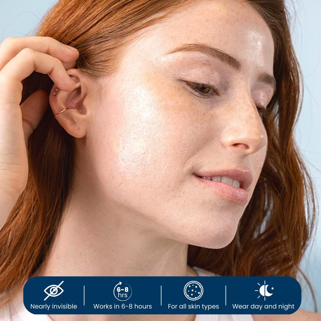 CLEAN SKIN CLUB 60 Vegan Invisible Pimple Patches – Hydrocolloid Zit & Blemish Stickers, Blackhead Absorbing, Non-Toxic Skincare Treatment