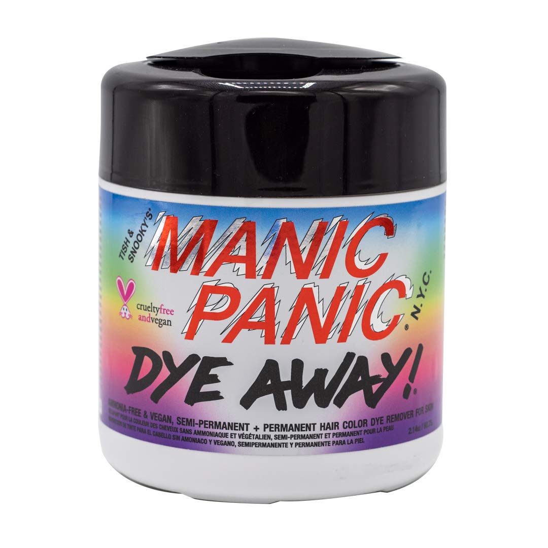 MANIC PANIC Dye Away Hair Color Remover Wipes – Ammonia-Free, Removes Semi & Permanent Dye from Skin, Vegan & Cruelty-Free, 50 Count