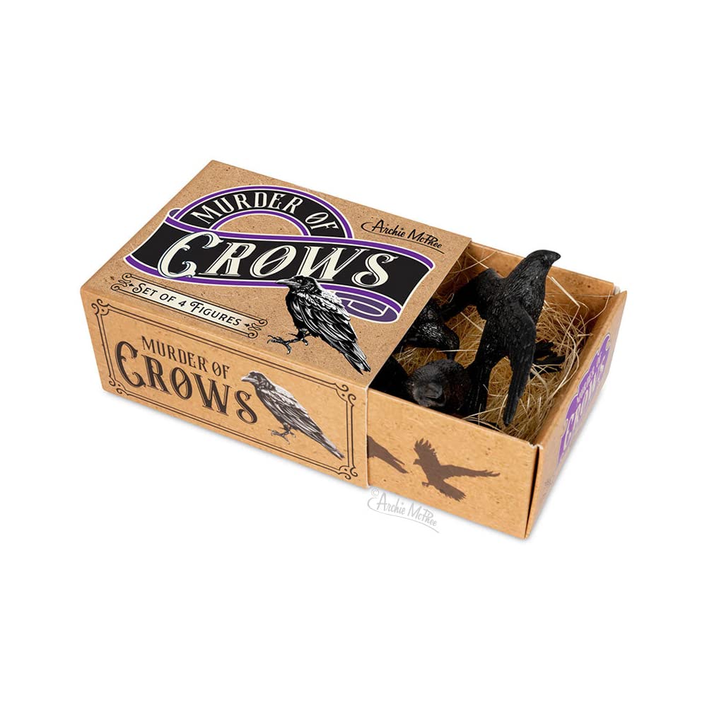 Mcphee Archie Murder of Crows Figures | Set of 4, Black