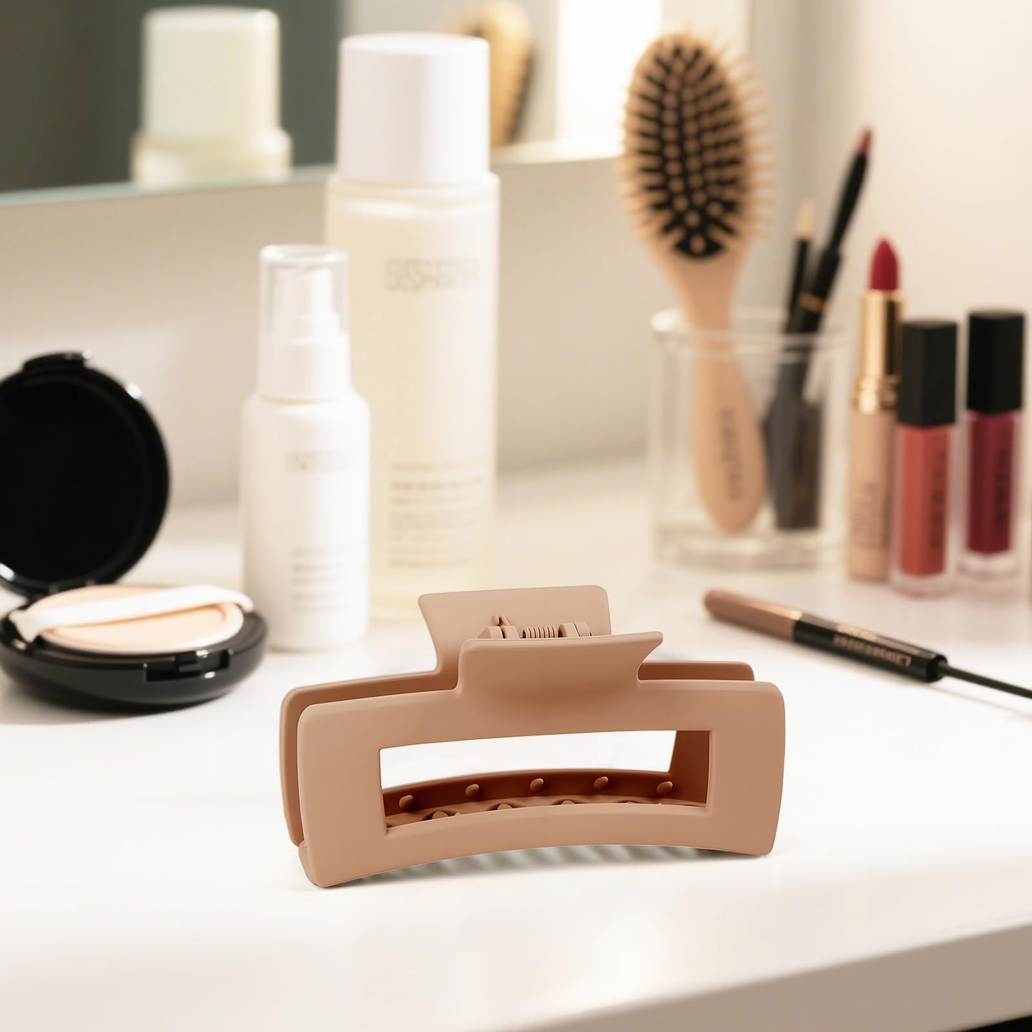 TOCESS 8 Pack Large Hair Claw Clips for Women – 4.33" Matte Jumbo Clips for Thick, Thin & Curly Hair, 90’s Style Strong Hold, Nonslip Design