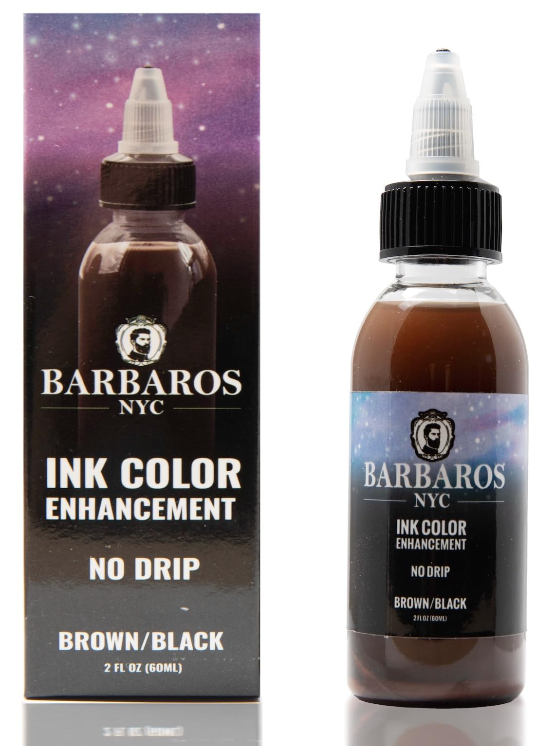 BARBAROS Enhancement Color Ink | Hair & Beard Line-Up Enhancer | Water-Resistant Hairline Filler Spray for Thicker, Fuller Look
