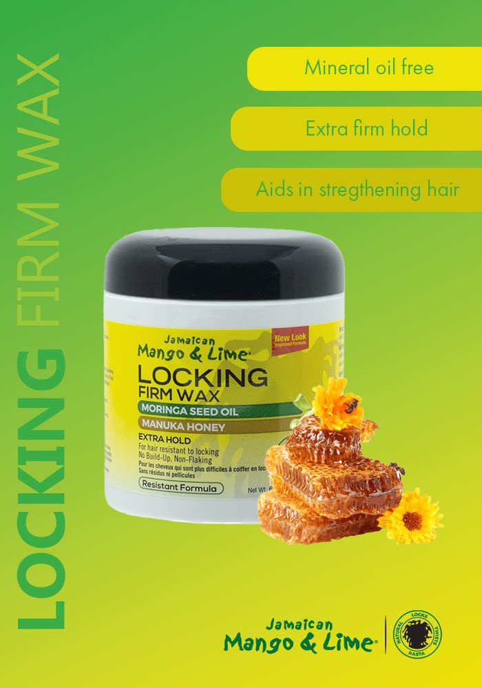 Jamaican Mango & Lime Locking Firm Hair Wax 6 oz