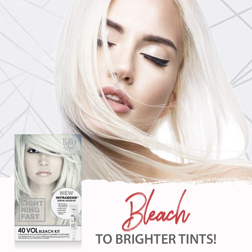 Punky Intrabond™ 40 Vol Bleach Kit, Fast Bleaching Action for Brighter Hair