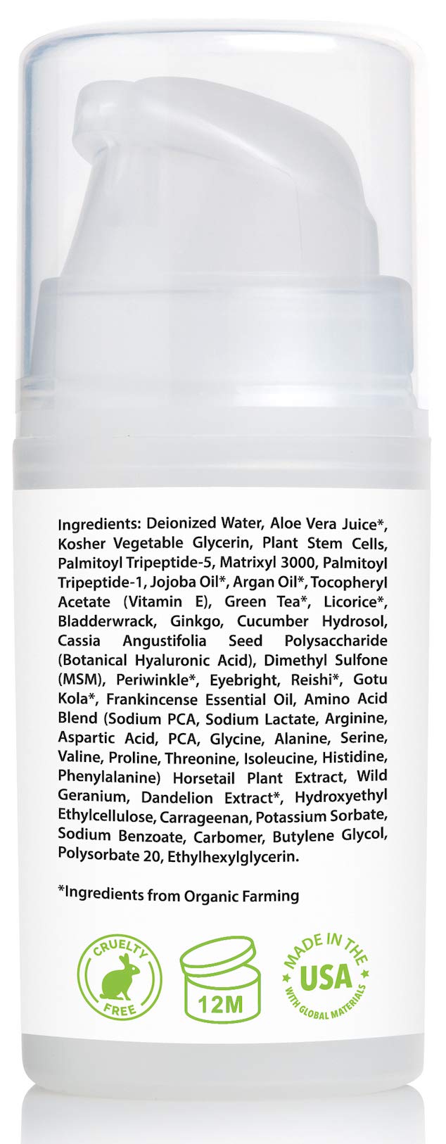 Amara Beauty Eye Cream Gel for Dark Circles and Puffiness with Peptides & Hyaluronic Acid, 0.5 fl. oz.