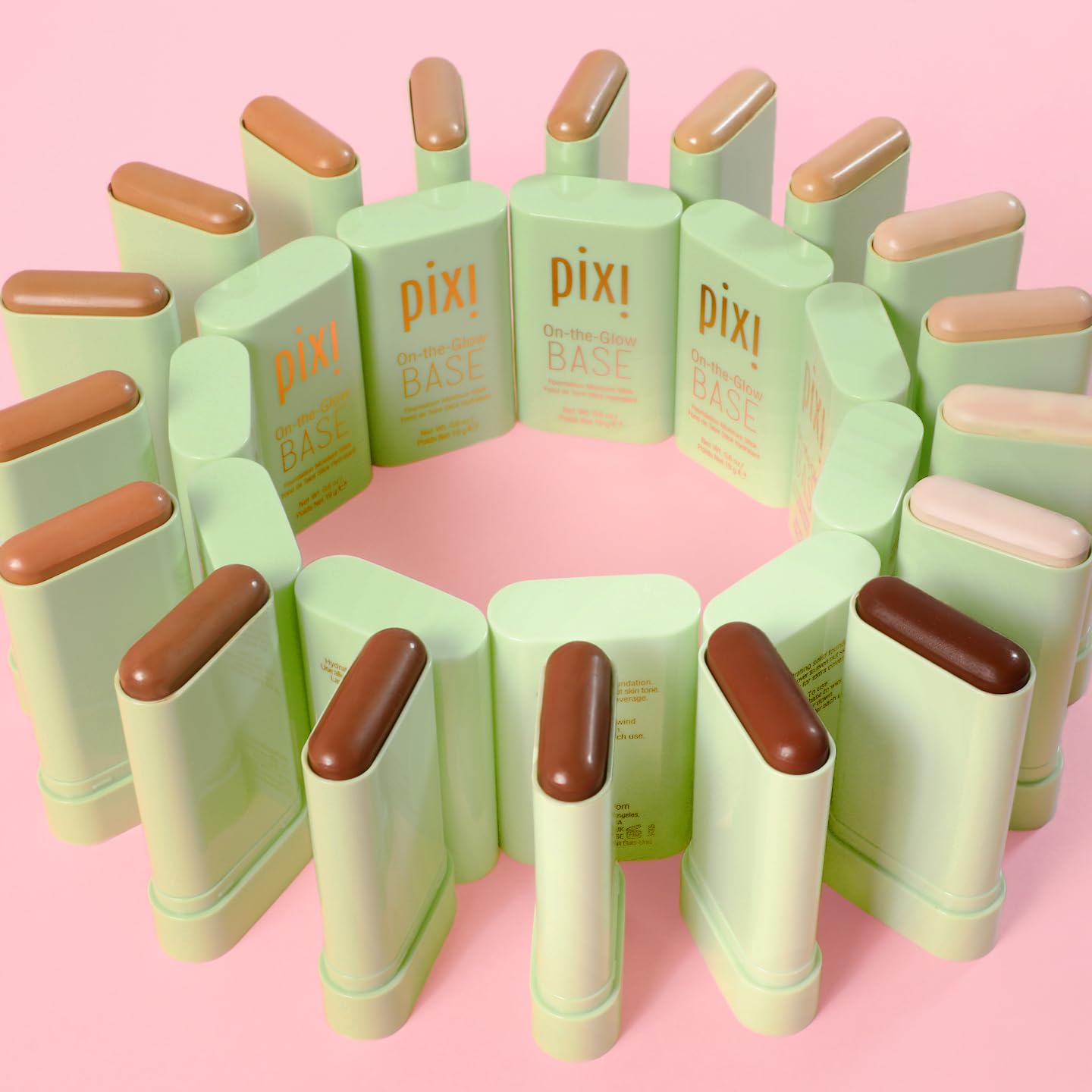 Pixi Beauty On-the-Glow Base| Tinted Moisturizer Foundation Stick | Fair: Very fair, warm shade| 0.6 oz / 19g