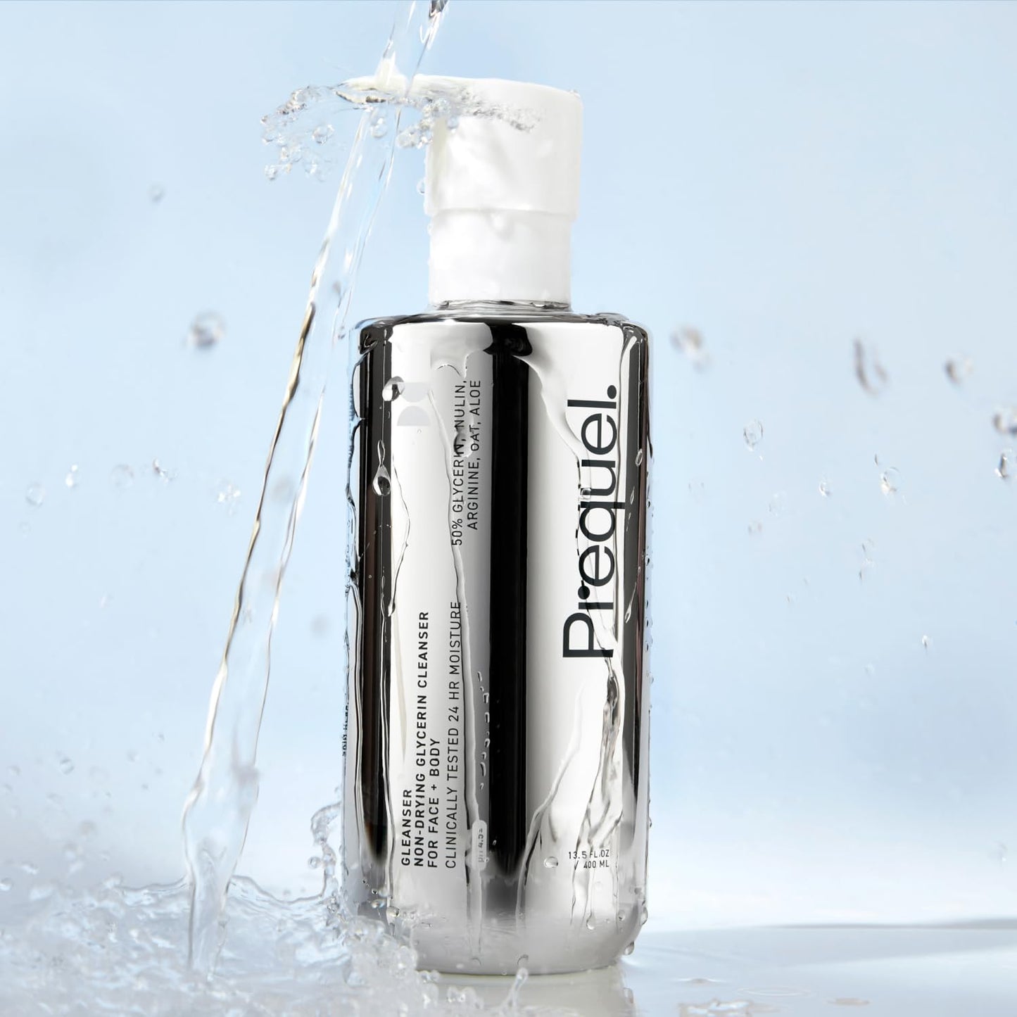 Prequel Skin Gleanser Face Wash for Women – Moisturizing Glycerin, Unscented, Sensitive & Dry Skin, Professional Strength, 6.75 oz, 2-Pack