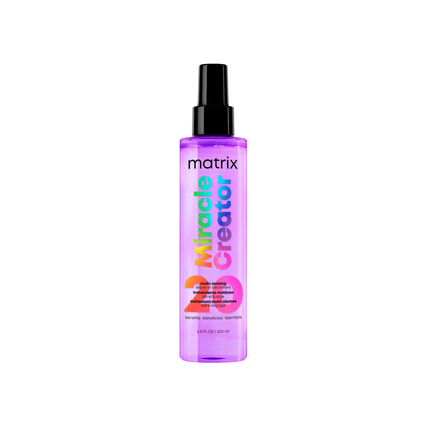 Matrix Miracle Creator Leave-In Conditioner - Anti-Frizz, Heat Protection, Moisturizing & Detangling, For All Hair Types, 20 Benefits