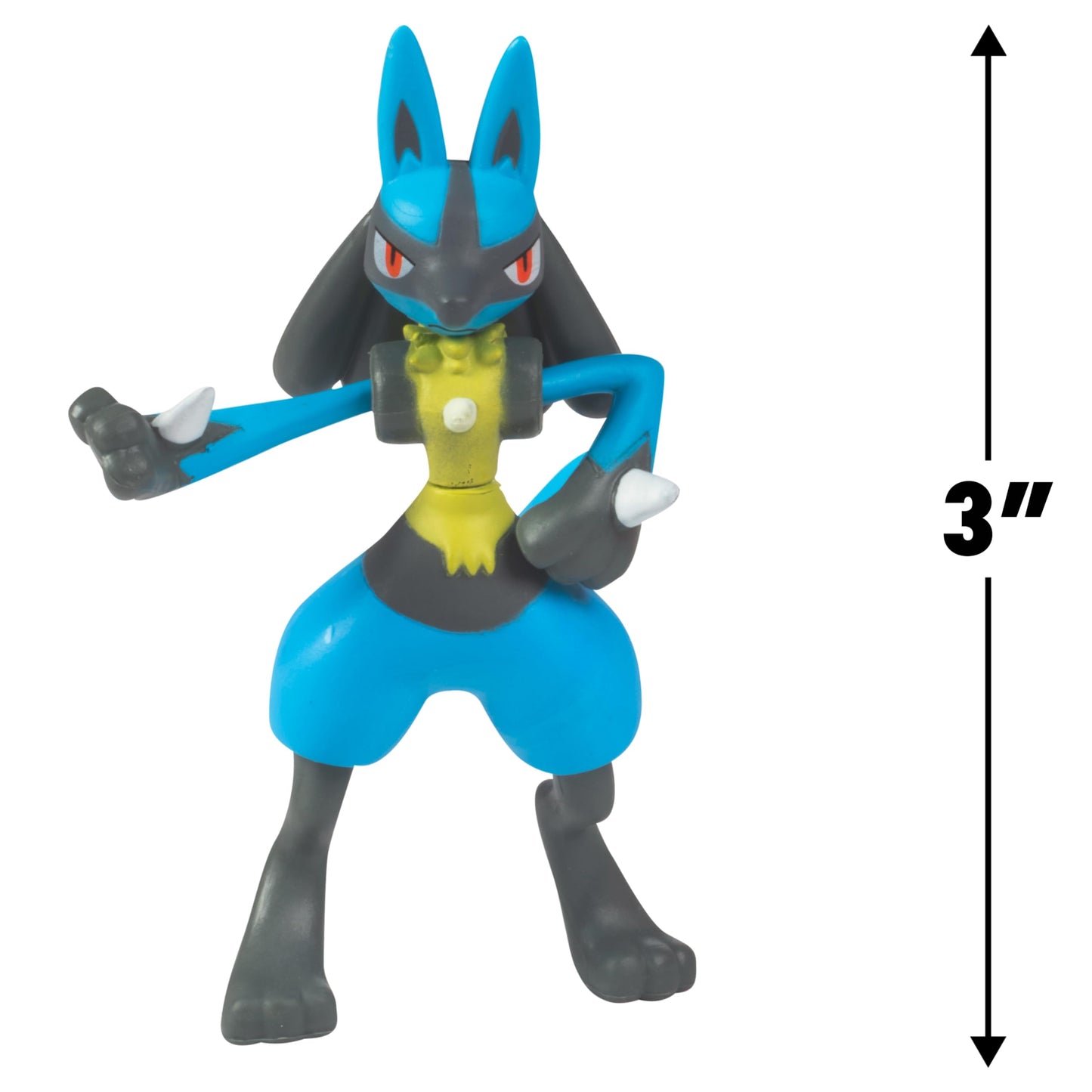 Pokémon Battle Ready Toy Figures, 8-Piece Set – 2” & 3” Charmander, Bulbasaur, Squirtle, Lucario, Alolan Vulpix & More – Kids Gift 4+