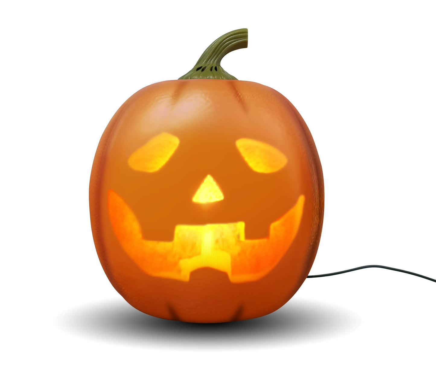 ANIMAT3D Jabberin' Jack XL 12" Talking Pumpkin with Motion Sensor, Projector & Speaker – 80 Minutes of Animated Content