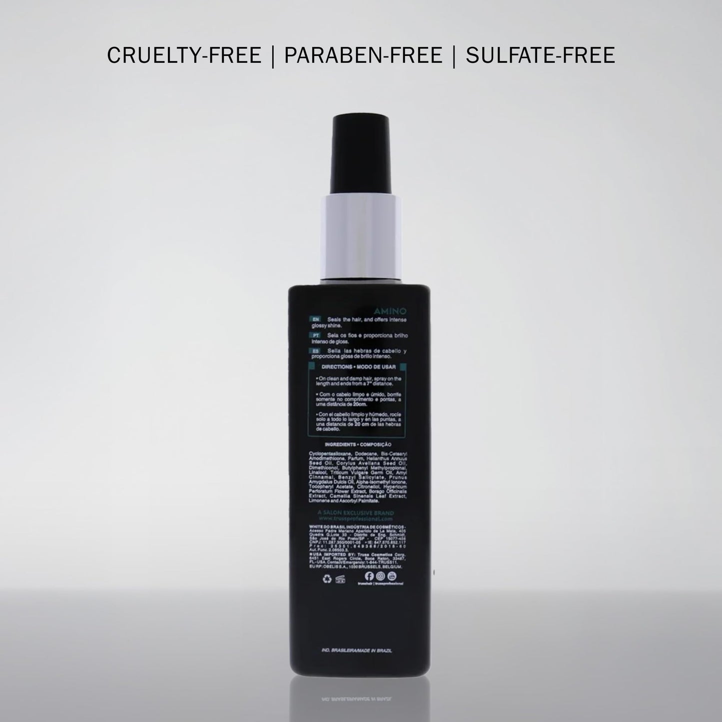 TRUSS Amino Heat Protection Spray - Anti-Frizz Leave-In Hair Spray with Essential Oils & Amino Acids - Hydrating, Color Safe Heat Protectant (7.61 oz)