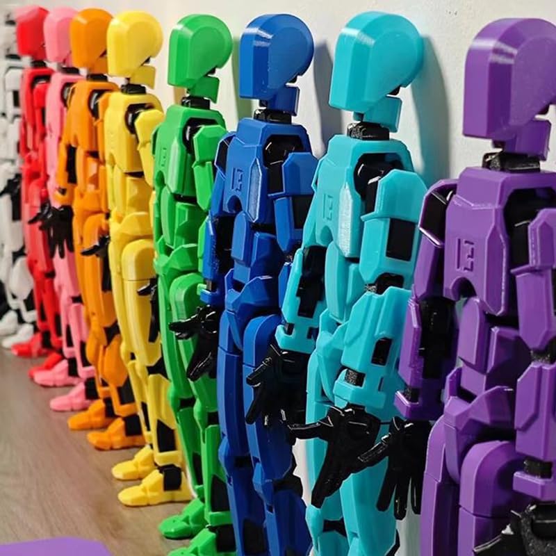 2025 Titan 13 Action Figures Set - 3D Printed Multi-Jointed Nova & Dummy Robots, Collector Desktop Decorations, 9pcs