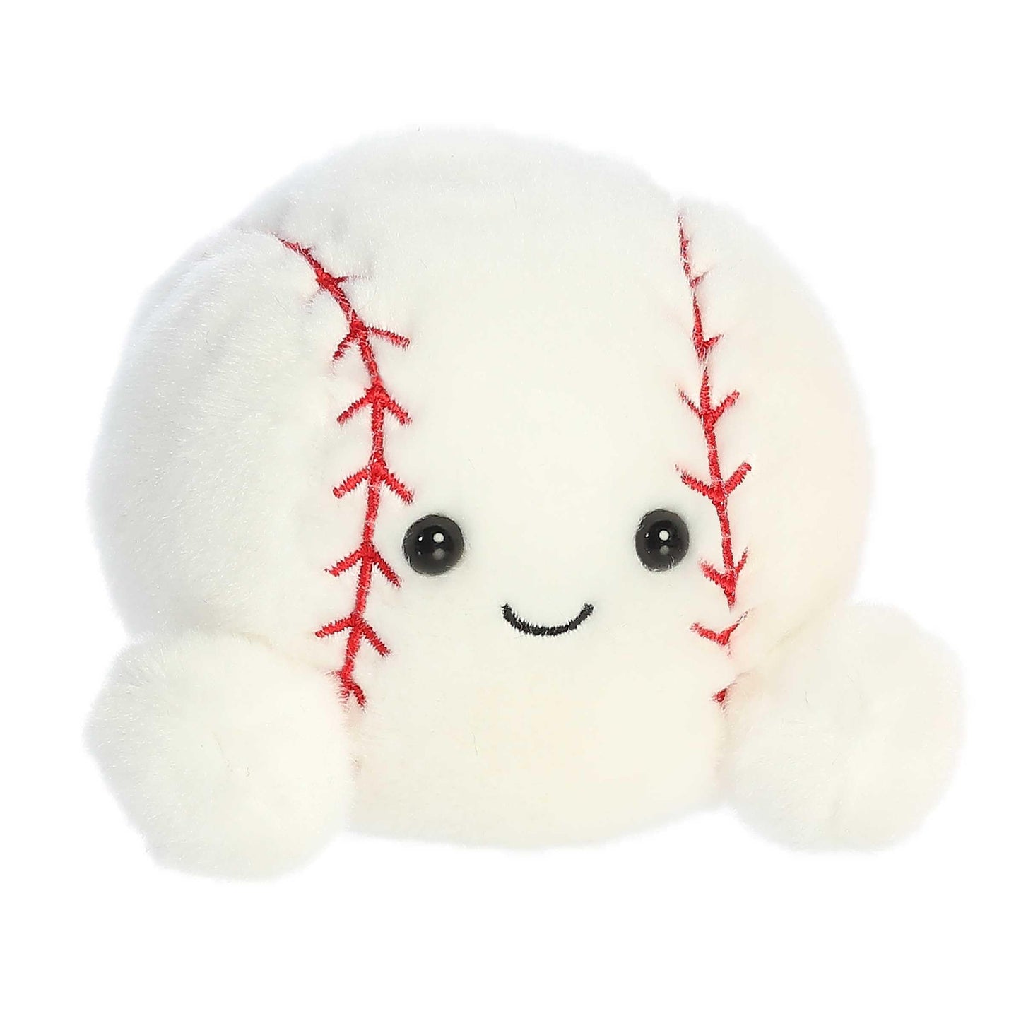 Aurora® Adorable Palm Pals™ Slugger Baseball™ Stuffed Animal - Pocket-Sized Play - Collectable Fun - White 5 Inches
