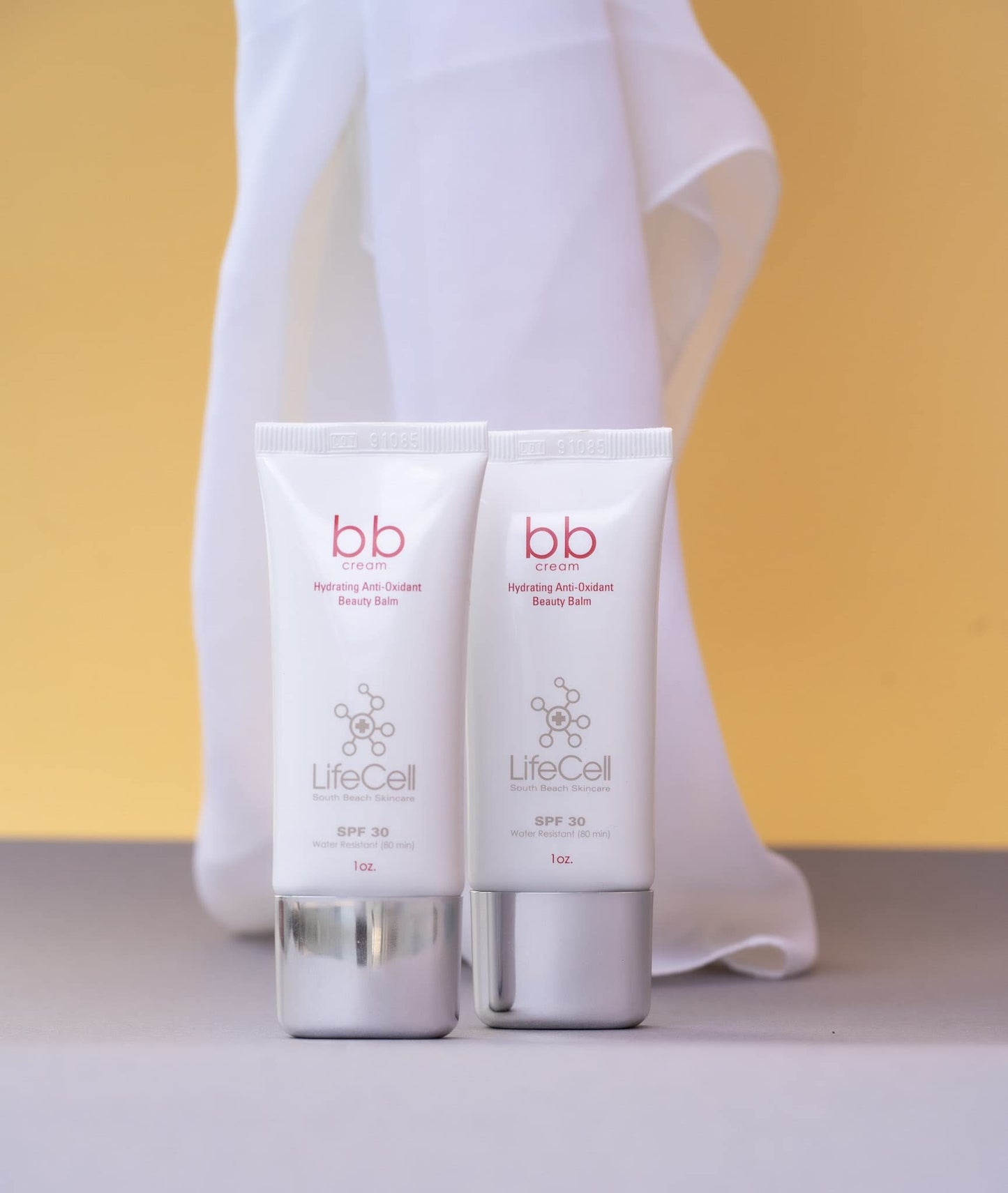 LifeCell Tinted BB Cream SPF 30 – Medium, Anti-Aging, Hydrating, Zinc Oxide Physical Sunscreen for Wrinkles & Dark Spot Defense, 1oz