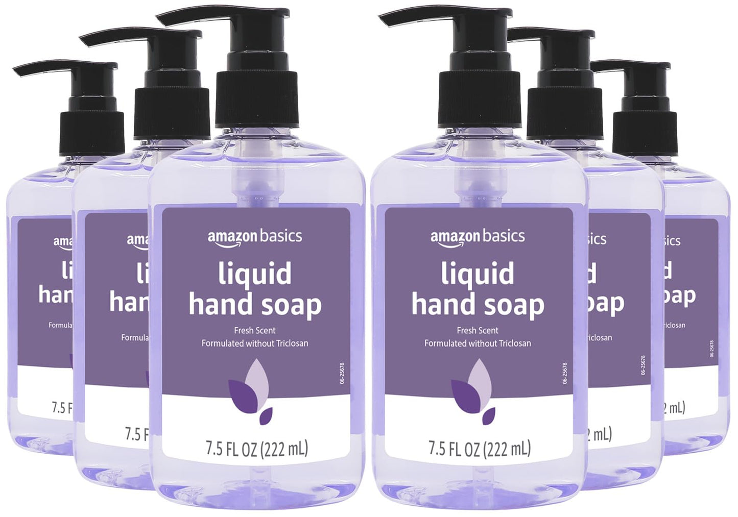 Amazon Basics Original Fresh Liquid Hand Soap, 7.5 Fl Oz (Pack of 6)