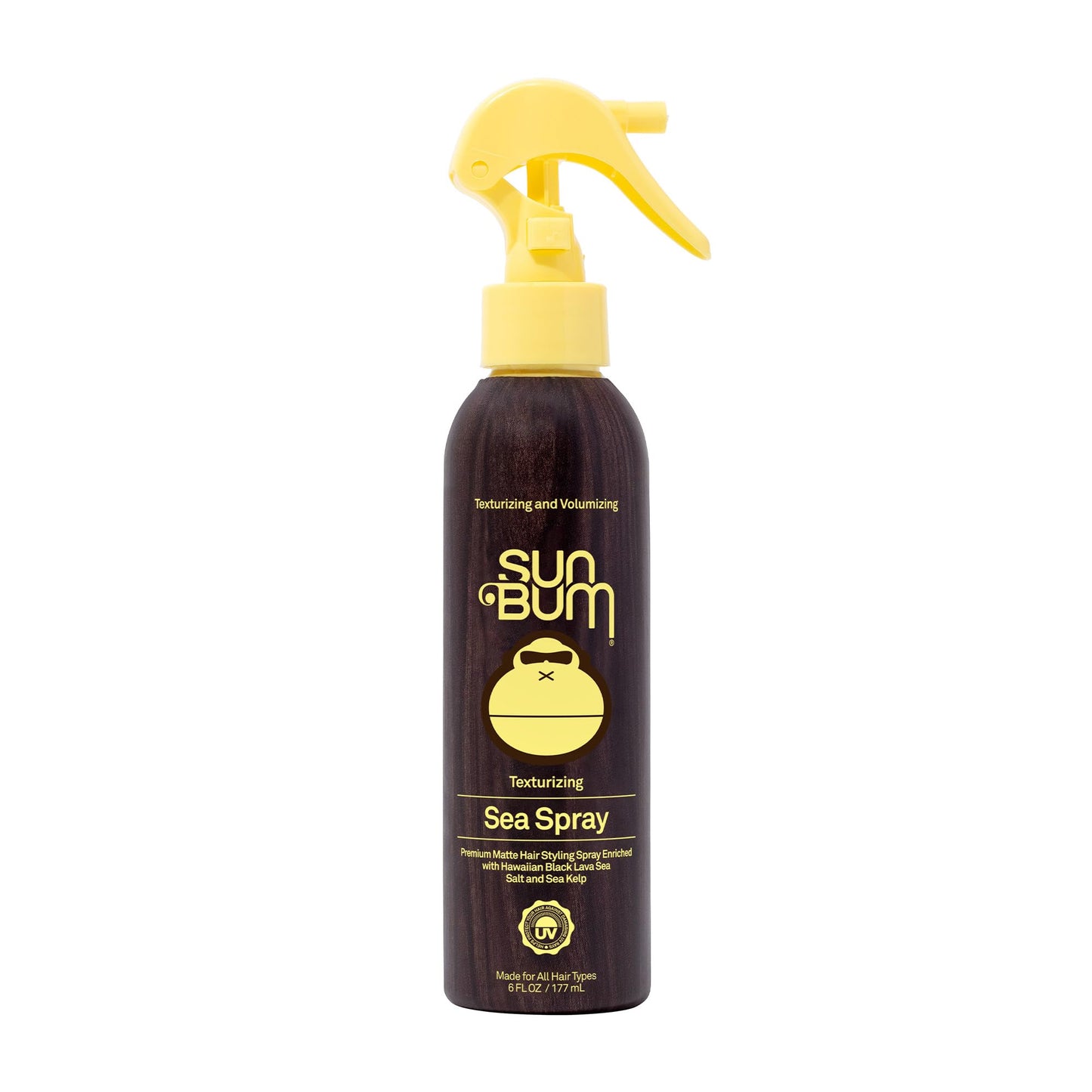 Sun Bum Sea Spray | Texturizing and Volumizing Sea Salt Spray | UV Protection With a Matte Finish | Medium Hold | For All Hair Types | 6 FL OZ Bottle
