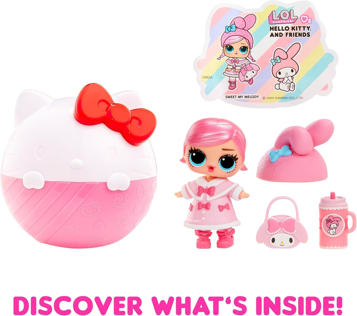 LOL Surprise! Loves Hello Kitty and Friends with 7 Surprises – 8 Limited-Edition Dolls – Great Gift for Kids Ages 4+