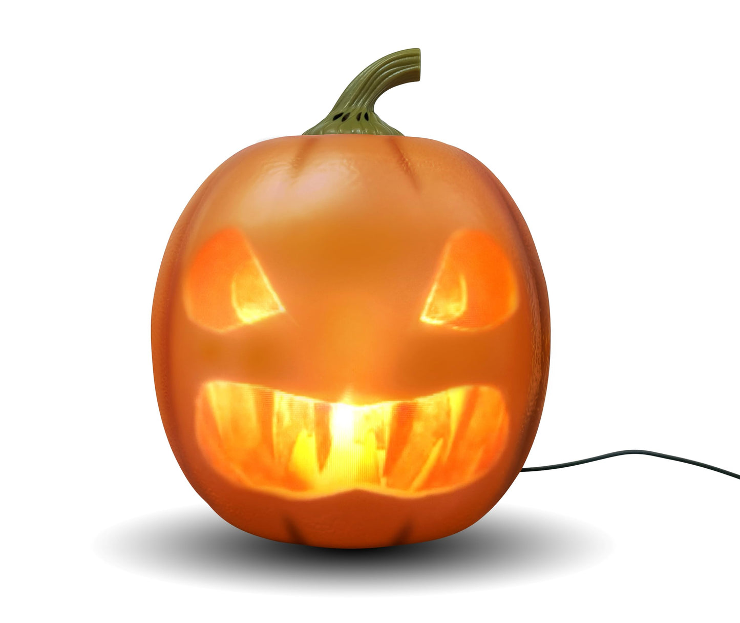 ANIMAT3D Jabberin' Jack XL 12" Talking Pumpkin with Motion Sensor, Projector & Speaker – 80 Minutes of Animated Content