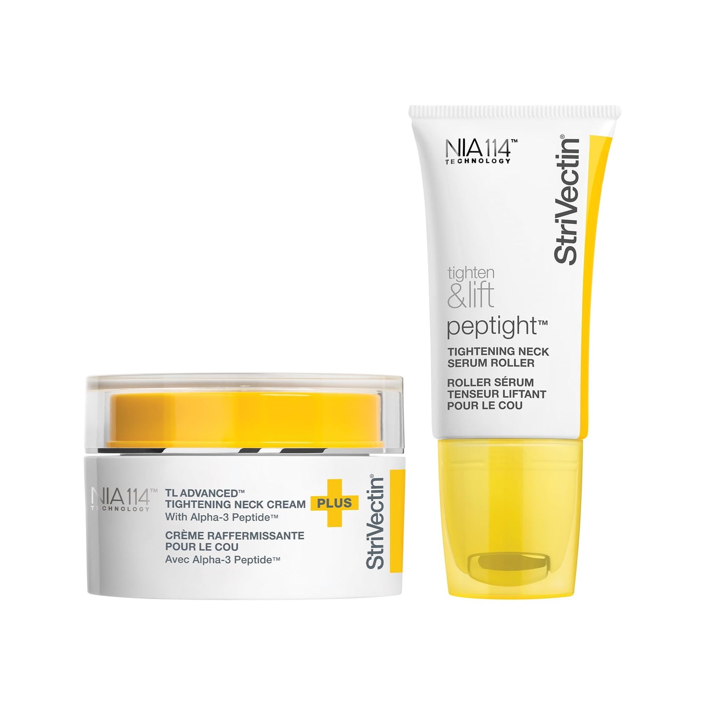 StriVectin Tighten & Smooth Neck Cream and Neck Serum Roller Anti-aging Skin Care 2-Piece Set