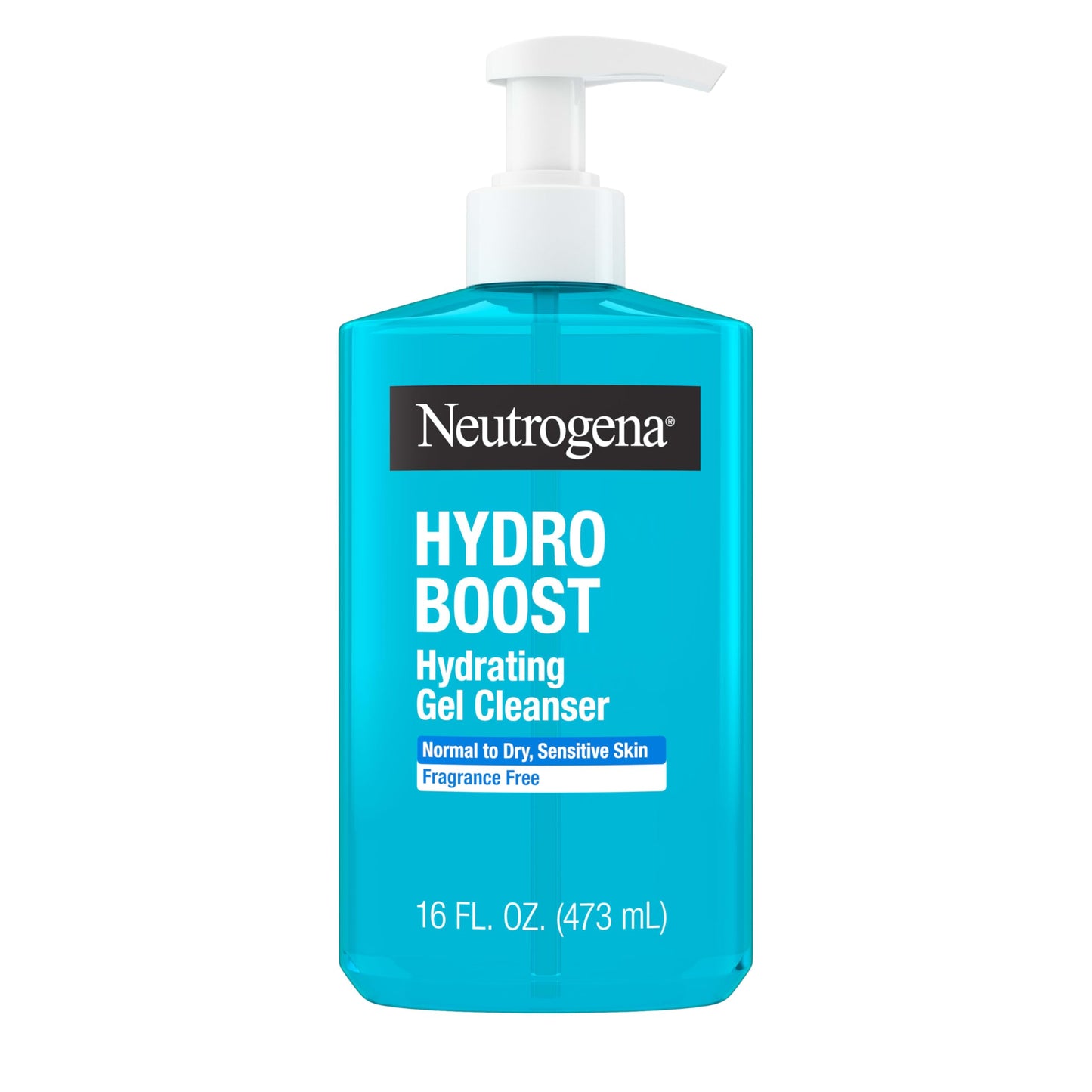 Neutrogena Hydro Boost Hydrating Face Wash with Hyaluronic Acid, Fragrance-Free Foaming Facial Cleanser & Makeup Remover, 16 fl. oz