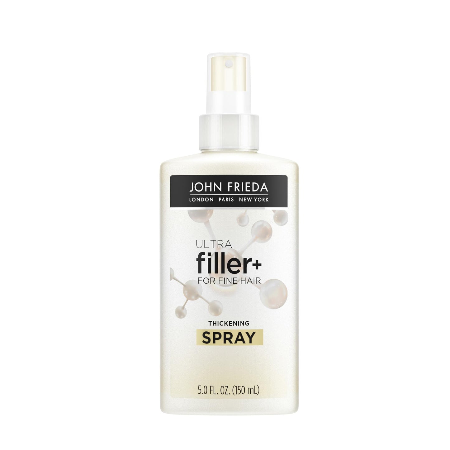 John Frieda ULTRAfiller+ Thickening Spray | For Thin or Damaged Hair | With Biotin & Hyaluronic Acid | Strengthens & Adds Fullness | 5 Oz