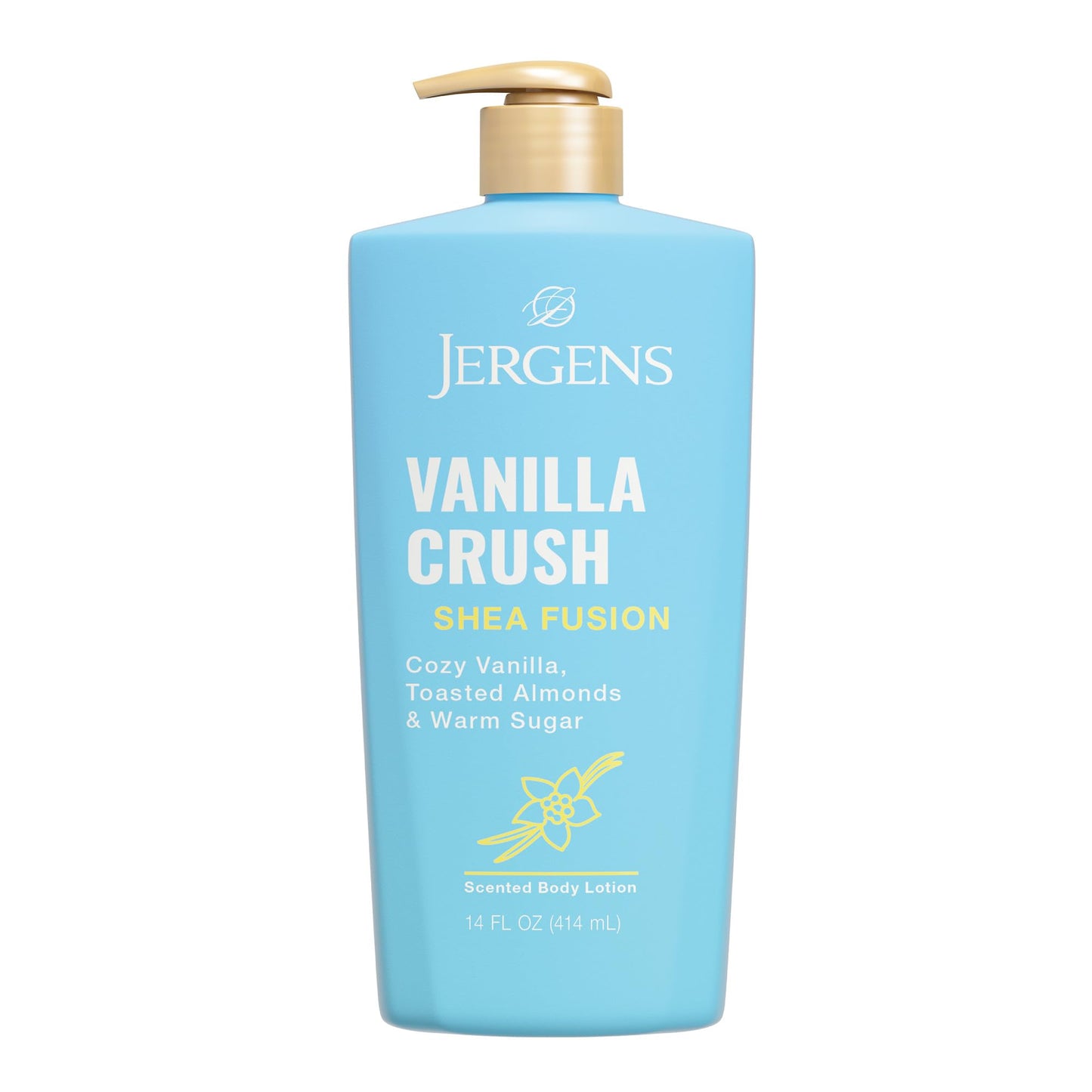 Jergens Shea Fusion Vanilla Crush Body Lotion, Moisturizer with Shea Butter & Vitamin E, 14 Fl Oz