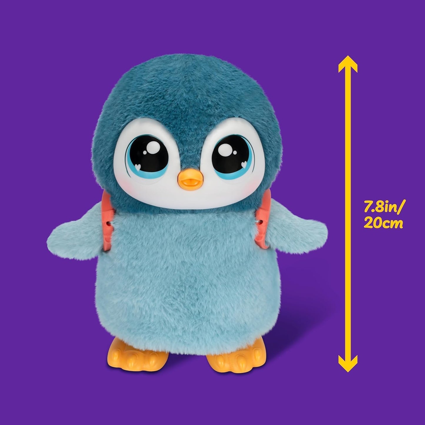Little Live Pets Walking Penguin My Pet Waddles, Interactive Plush Penguin with 25+ Sounds and Detachable Leash, Toy Penguins for Kids of Ages 5+